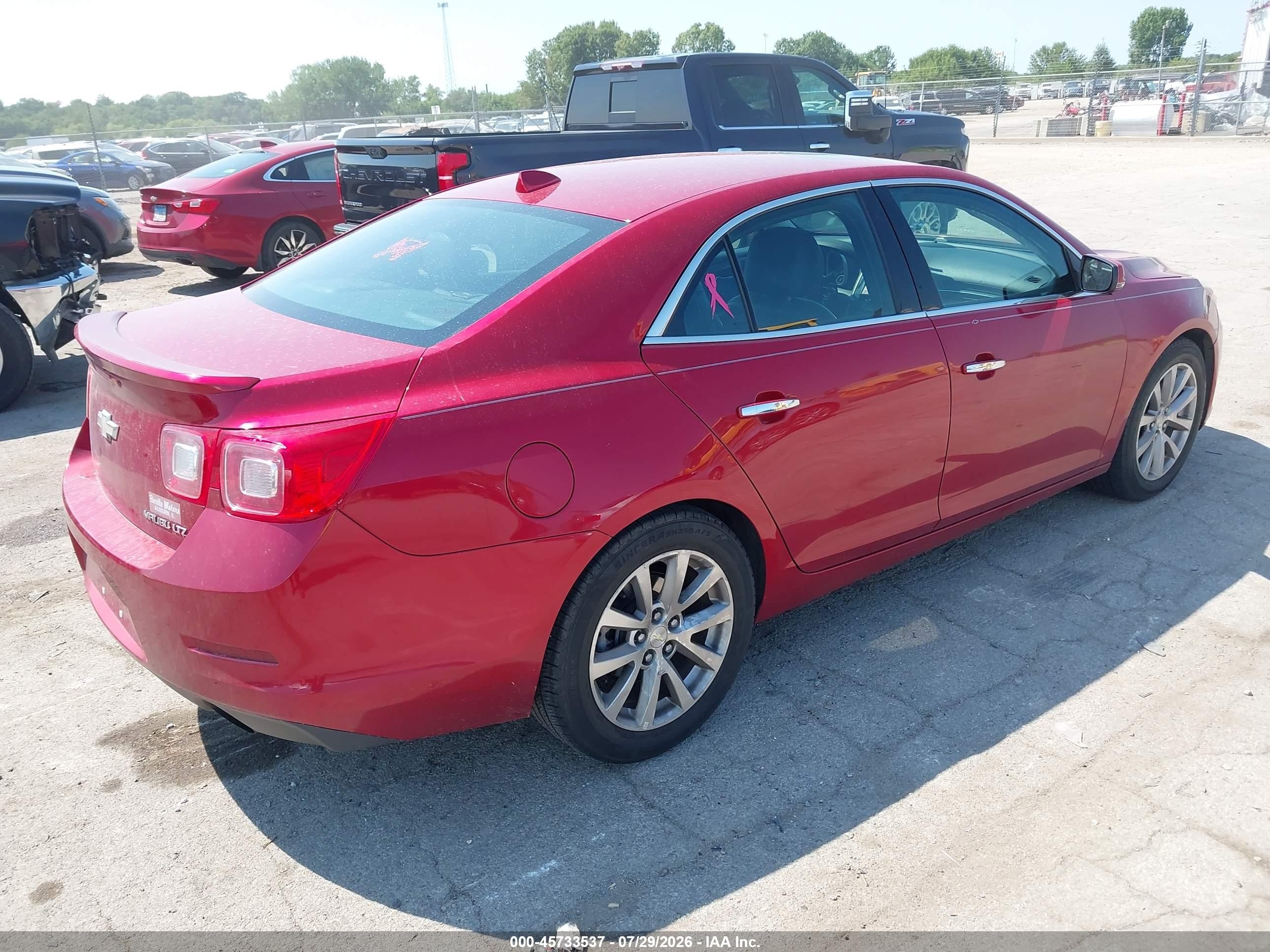 2014 Chevrolet Malibu 1lz Red vin: 1G11H5SL1EF193337