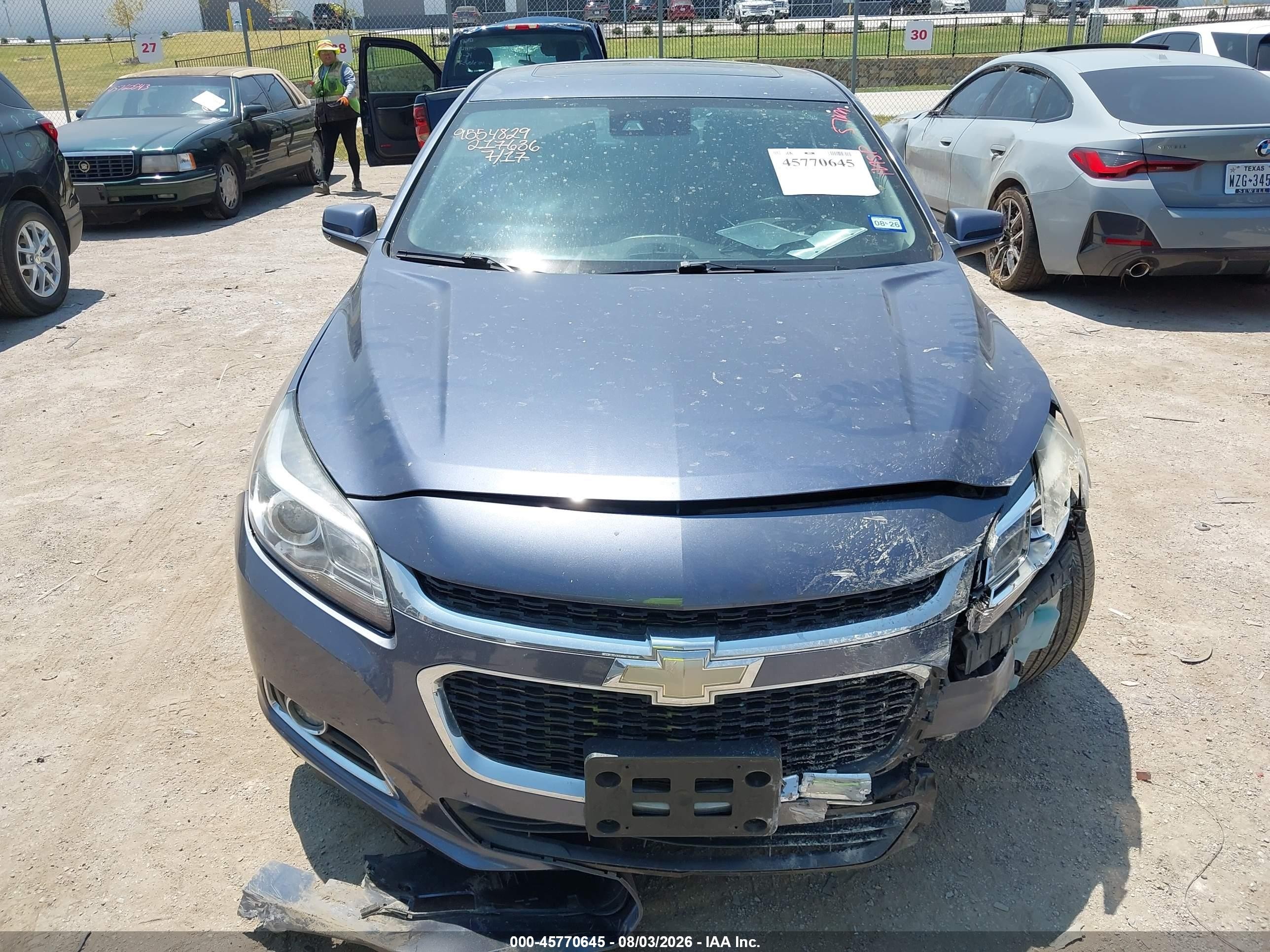 2014 Chevrolet Malibu 1lz Blue vin: 1G11H5SL1EF217636