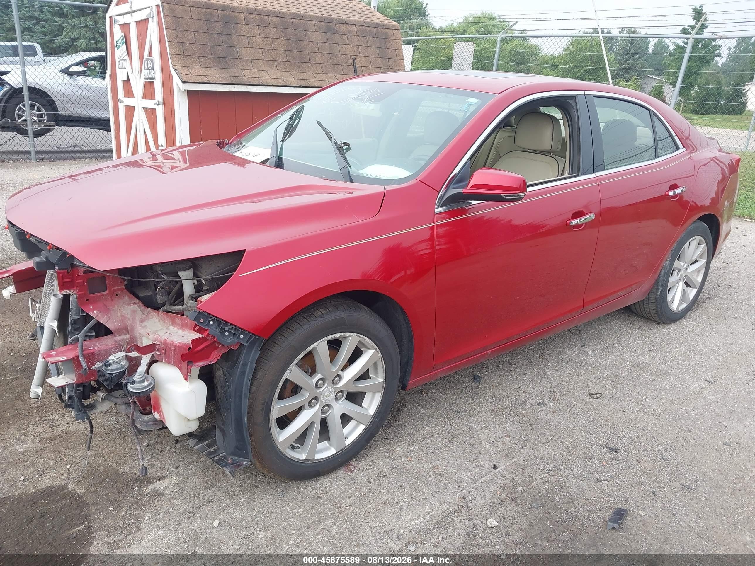 2014 Chevrolet Malibu 1lz Red vin: 1G11H5SL1EF223002