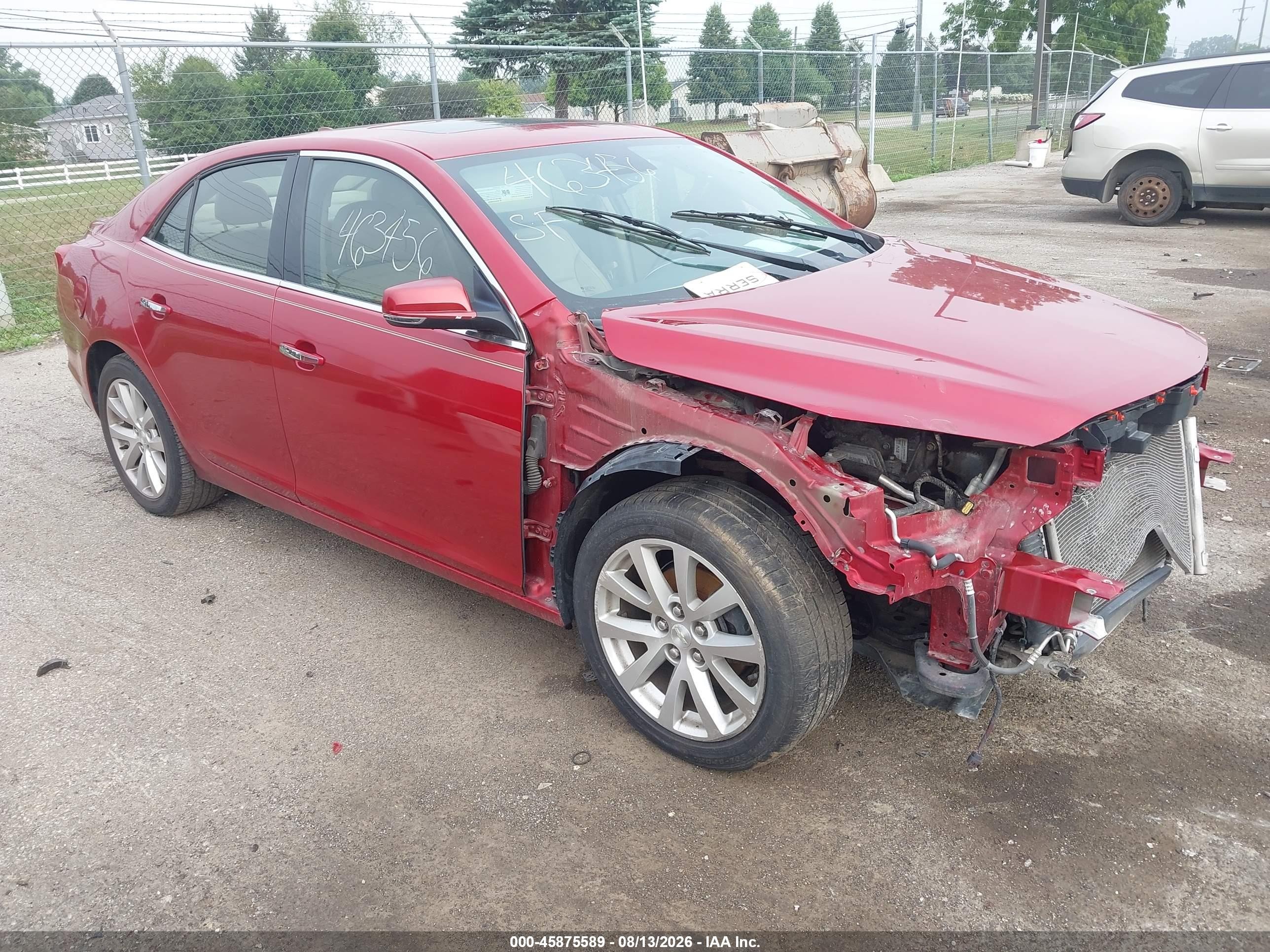 2014 Chevrolet Malibu 1lz Red vin: 1G11H5SL1EF223002