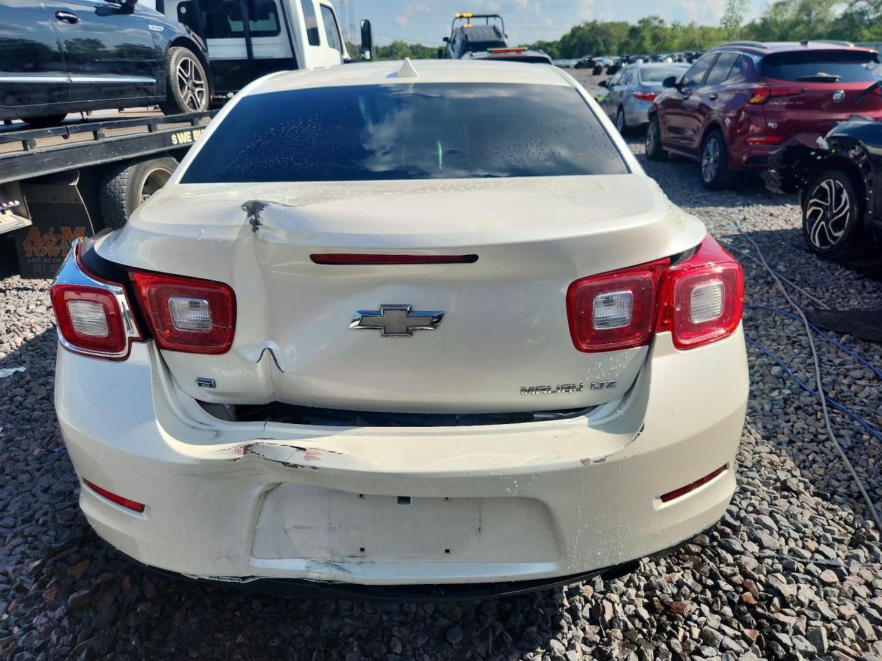 2014 Chevrolet Malibu Ltz White vin: 1G11H5SL1EF283149