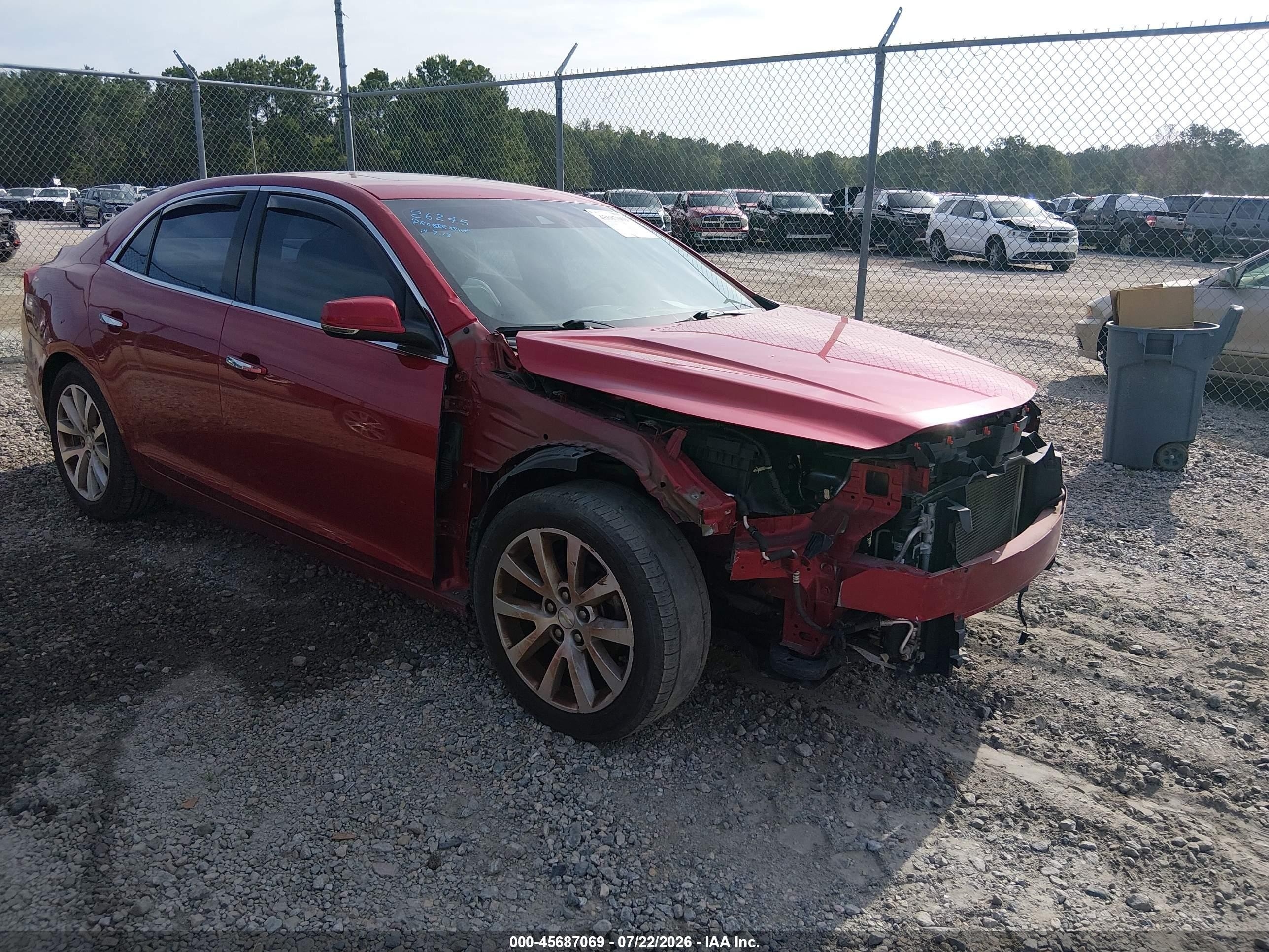 2014 Chevrolet Malibu 1lz Red vin: 1G11H5SL5EF150202