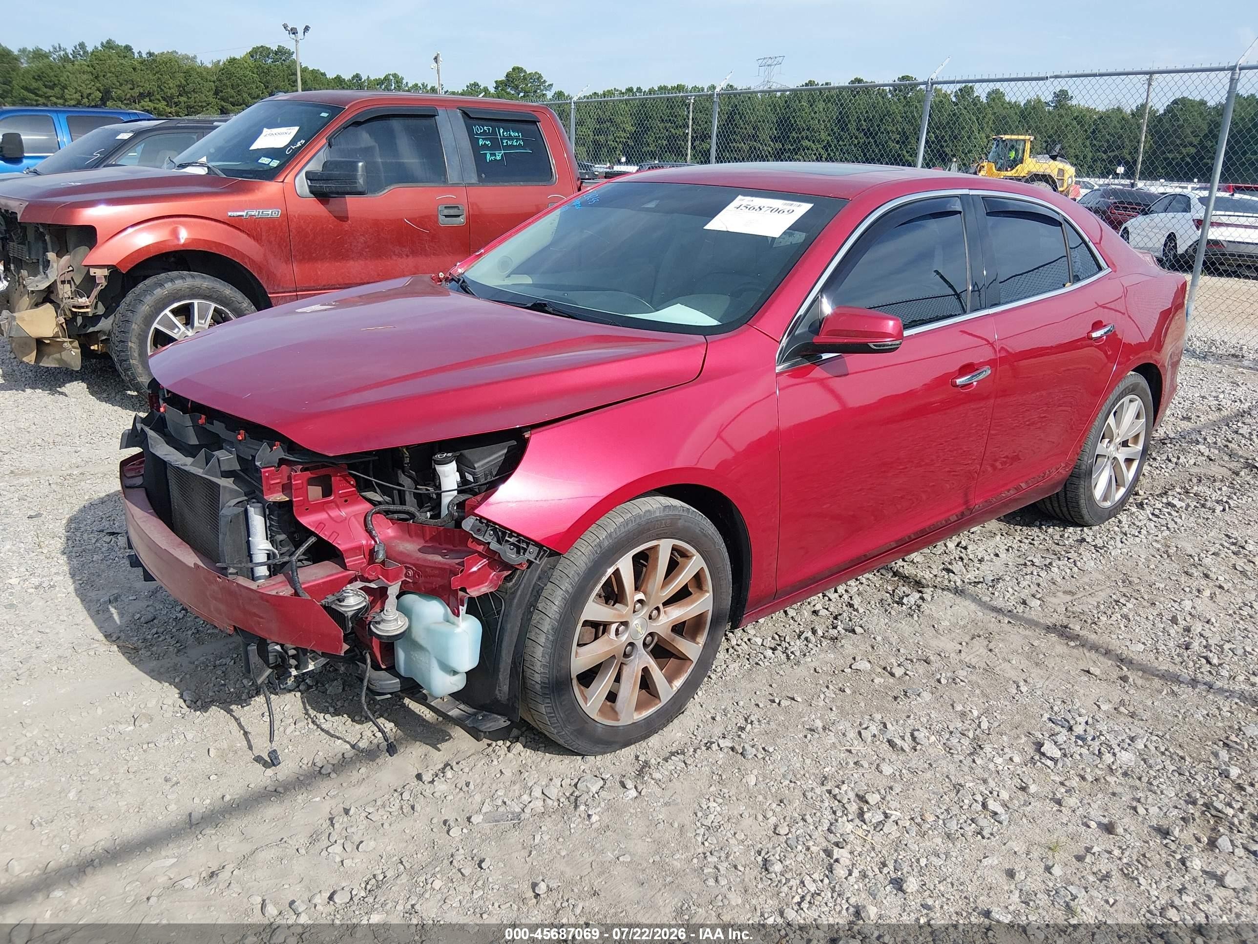 2014 Chevrolet Malibu 1lz Red vin: 1G11H5SL5EF150202