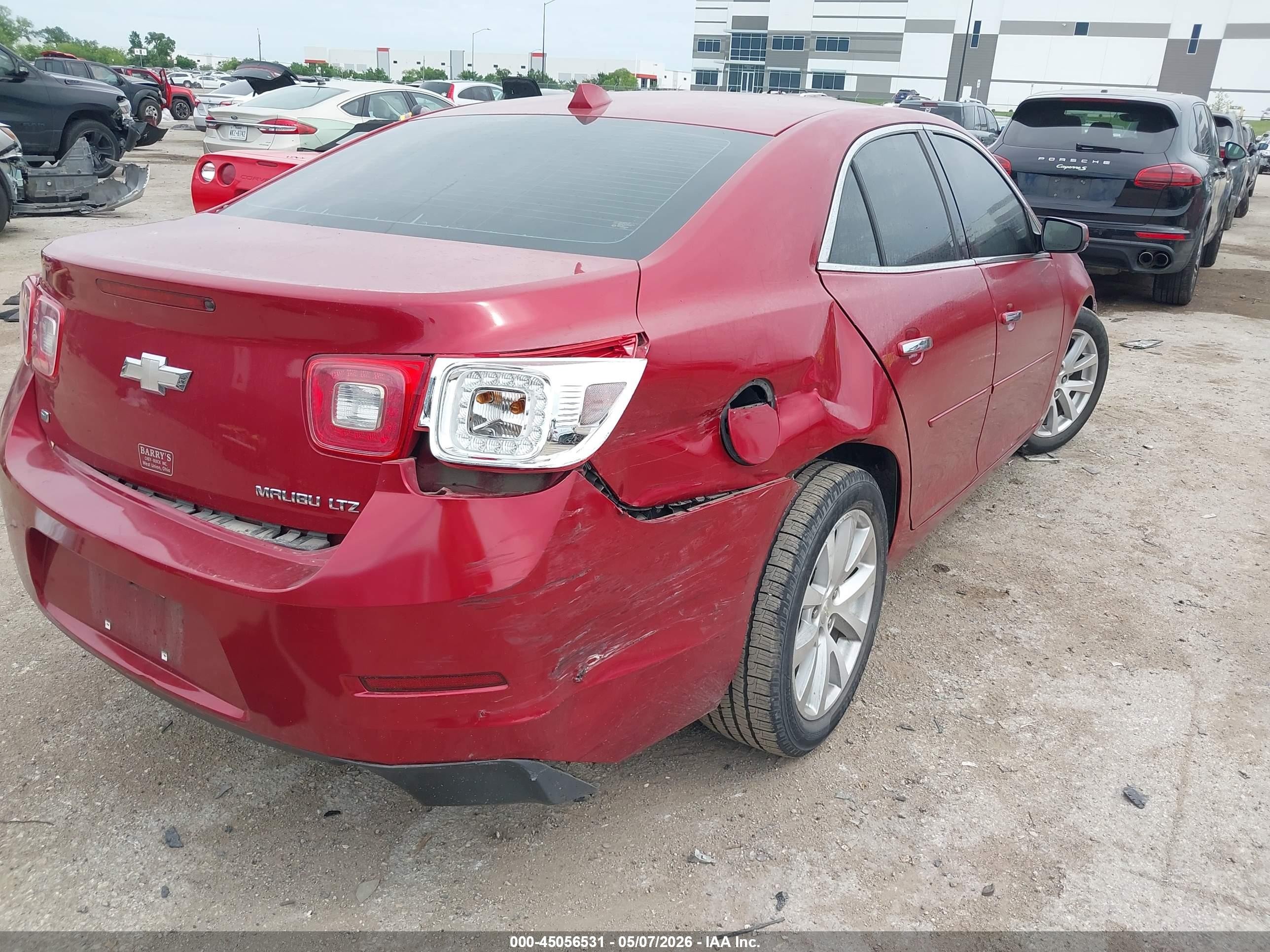 2014 Chevrolet Malibu 1lz Red vin: 1G11H5SL6EF285155