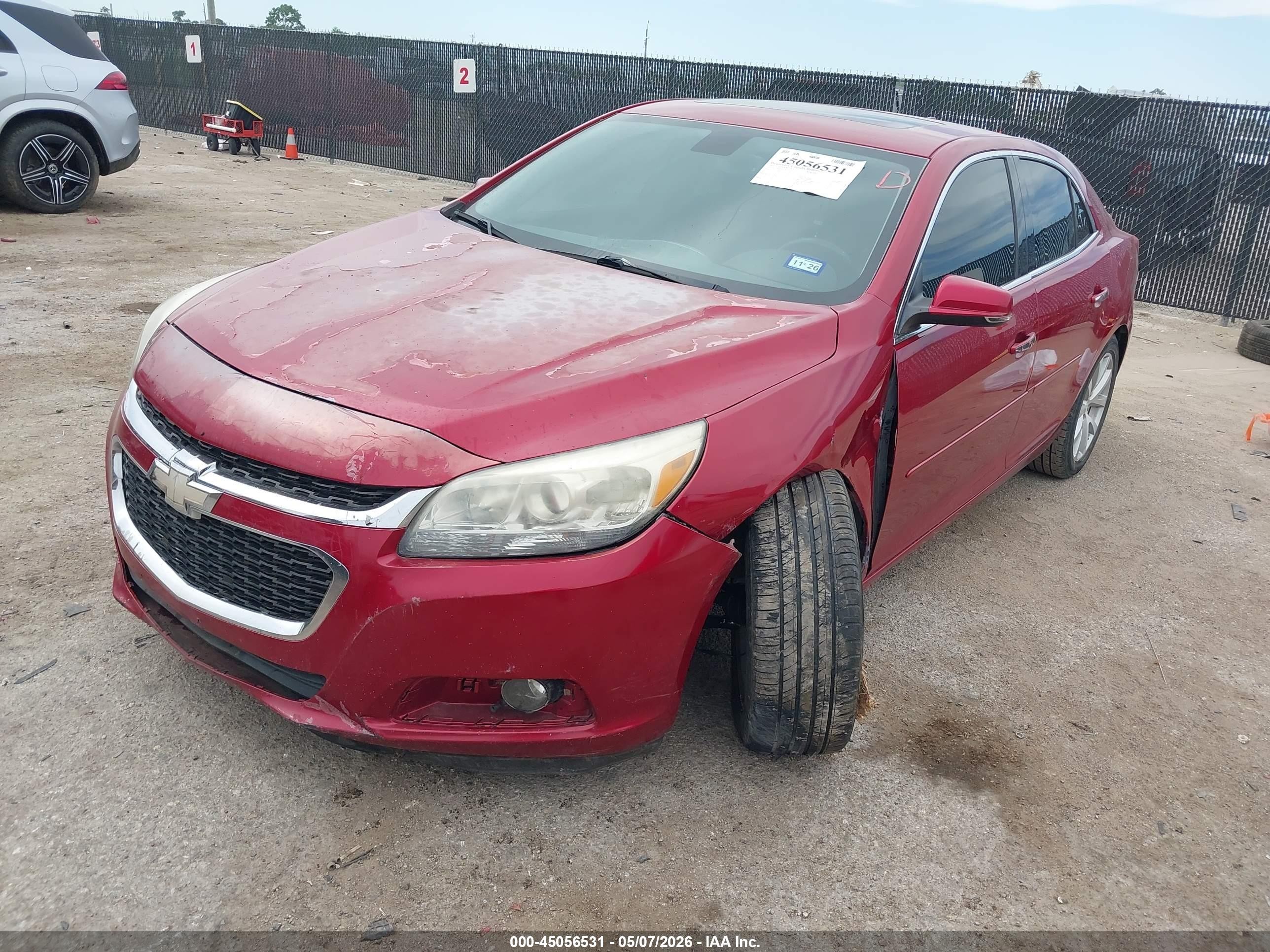 2014 Chevrolet Malibu 1lz Red vin: 1G11H5SL6EF285155