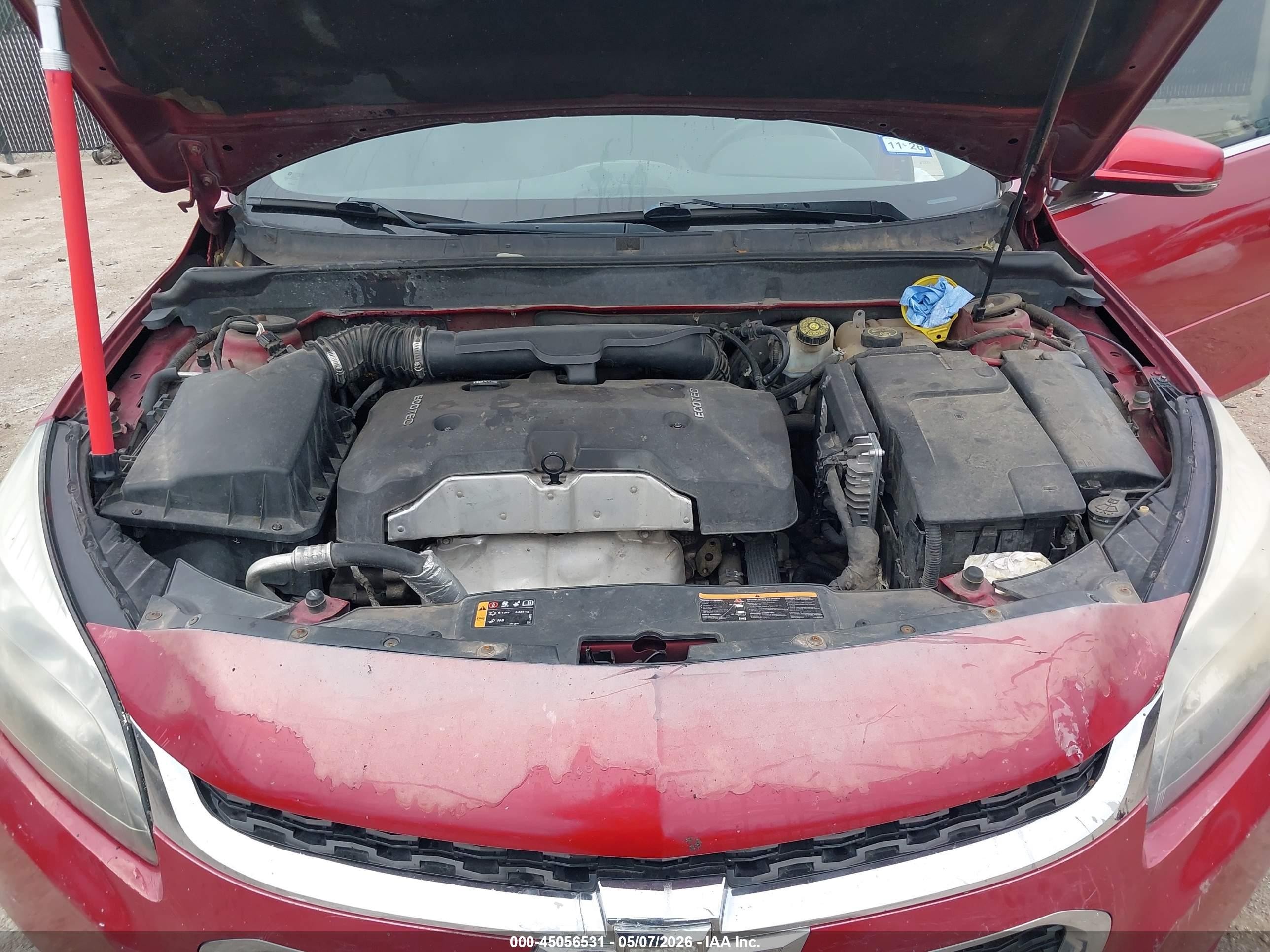 2014 Chevrolet Malibu 1lz Red vin: 1G11H5SL6EF285155