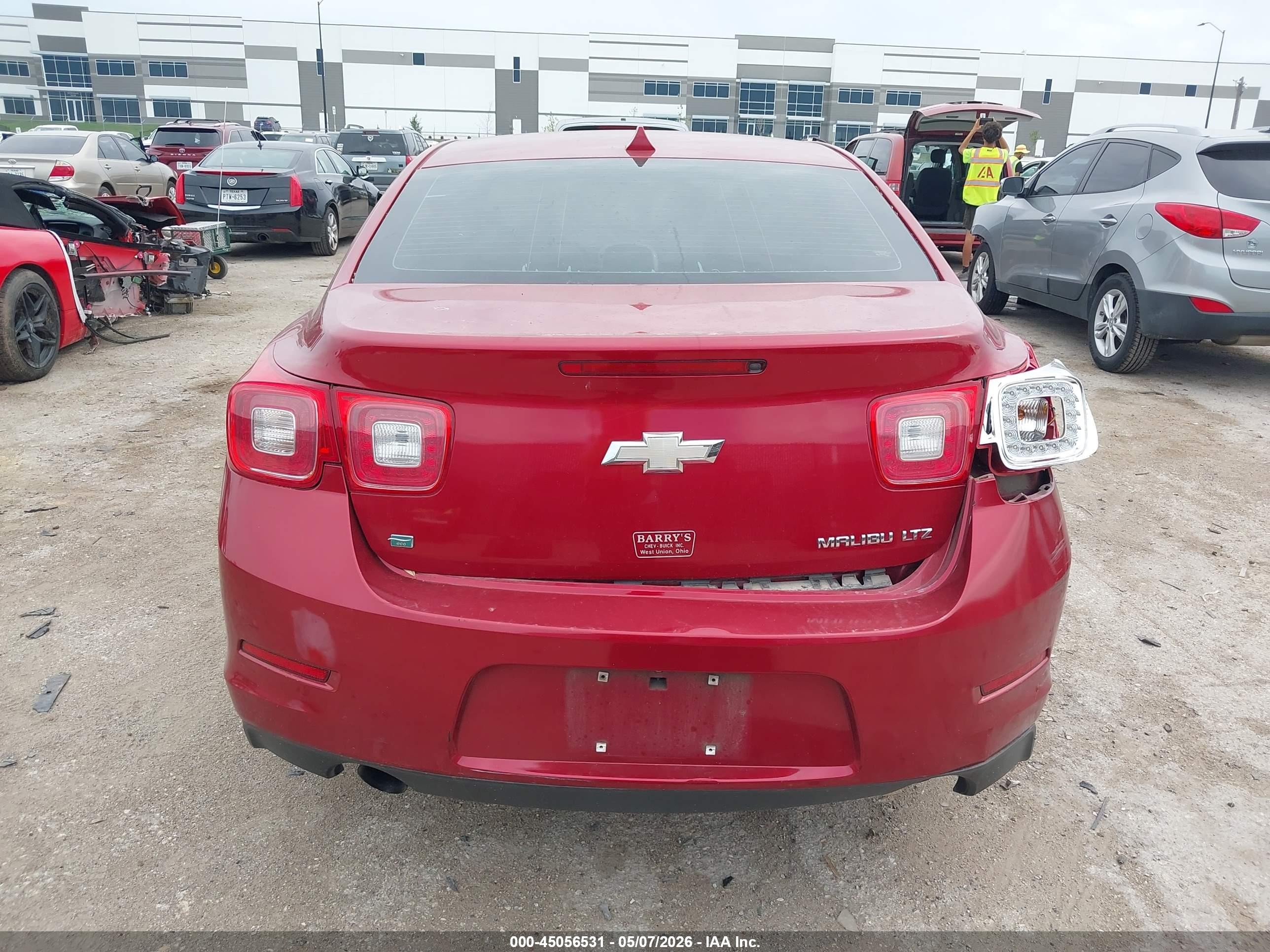 2014 Chevrolet Malibu 1lz Red vin: 1G11H5SL6EF285155