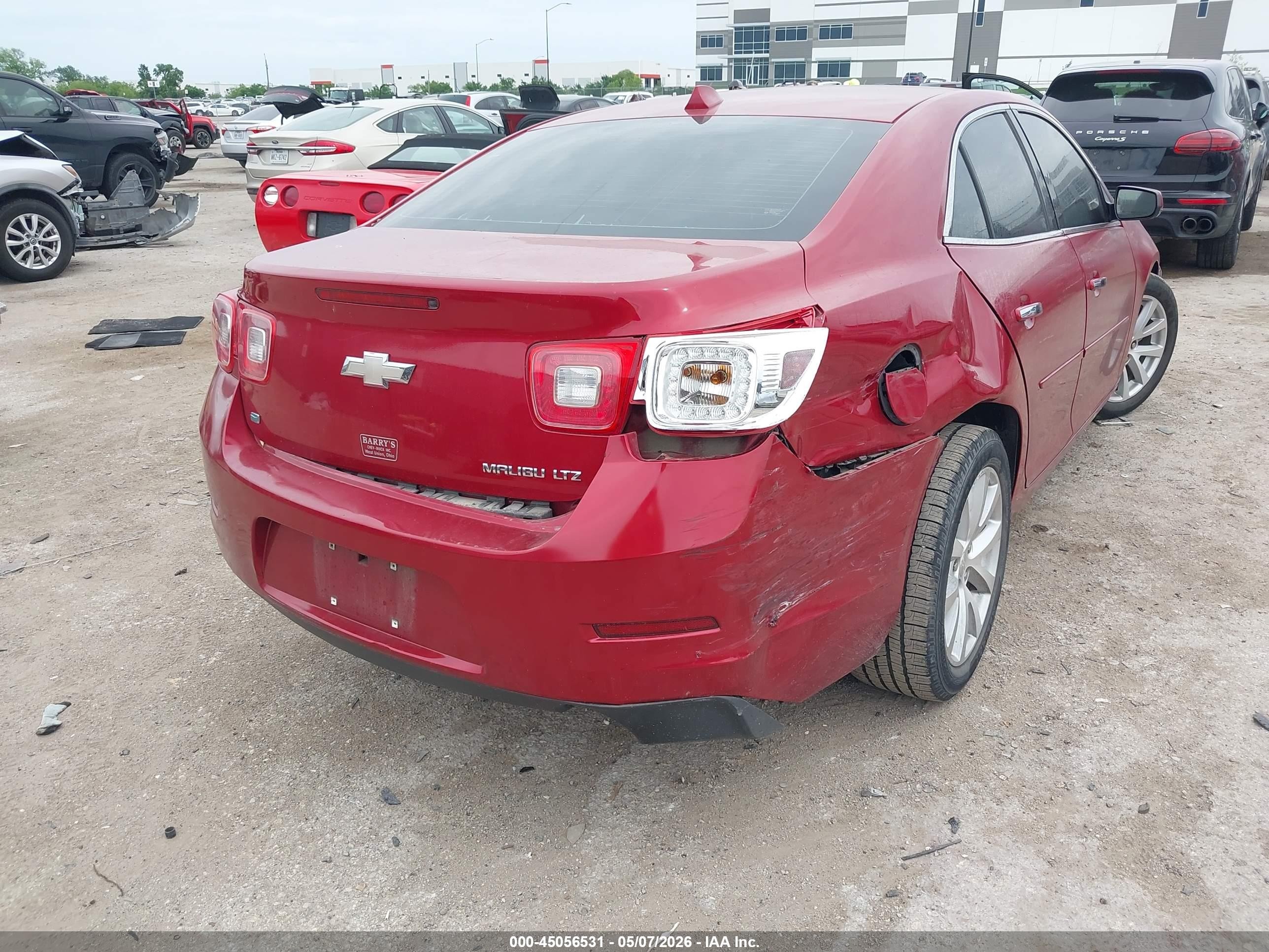 2014 Chevrolet Malibu 1lz Red vin: 1G11H5SL6EF285155