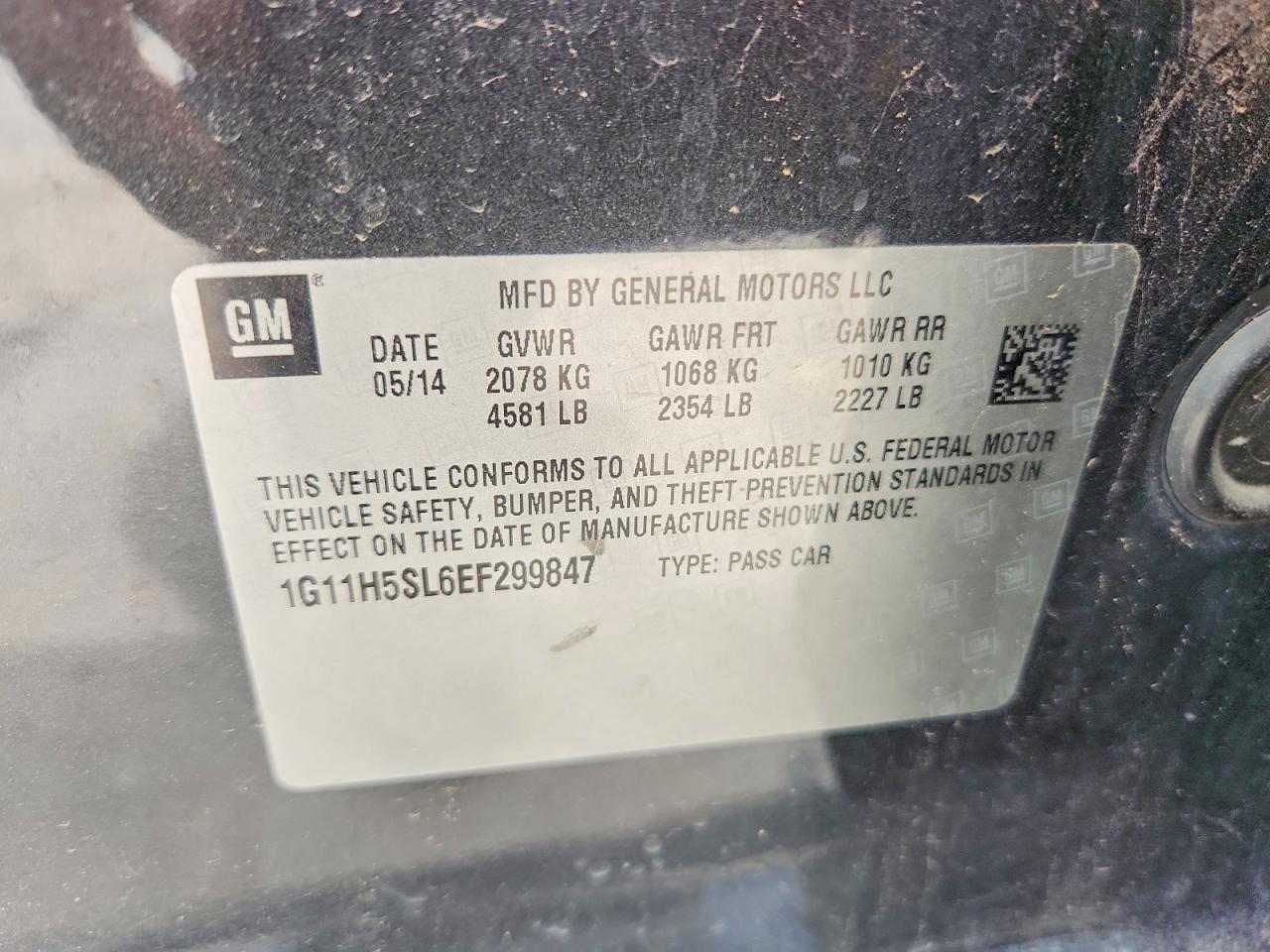 2014 Chevrolet Malibu Ltz Черный vin: 1G11H5SL6EF299847