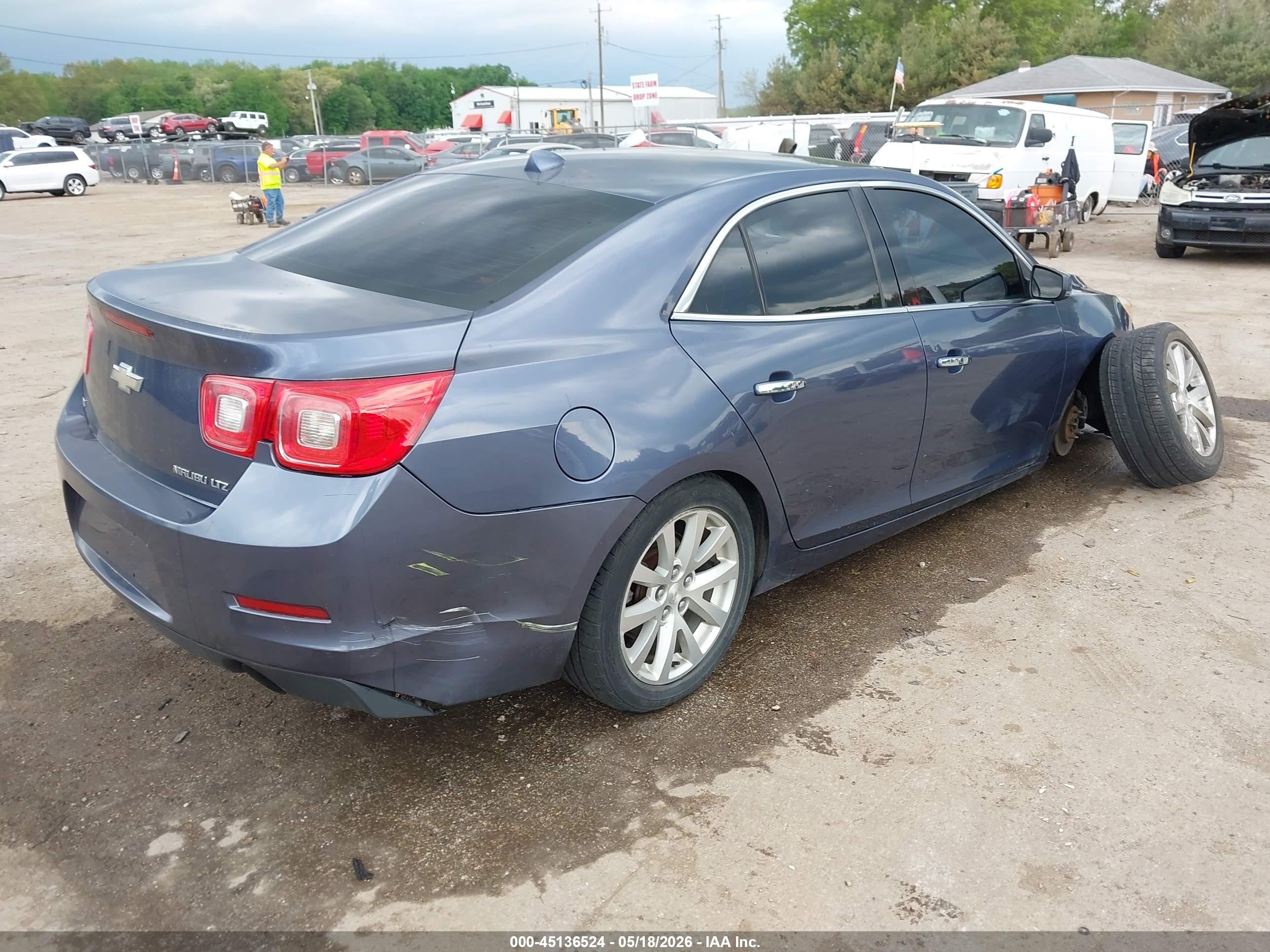 2014 Chevrolet Malibu 1lz Blue vin: 1G11H5SLXEF260176