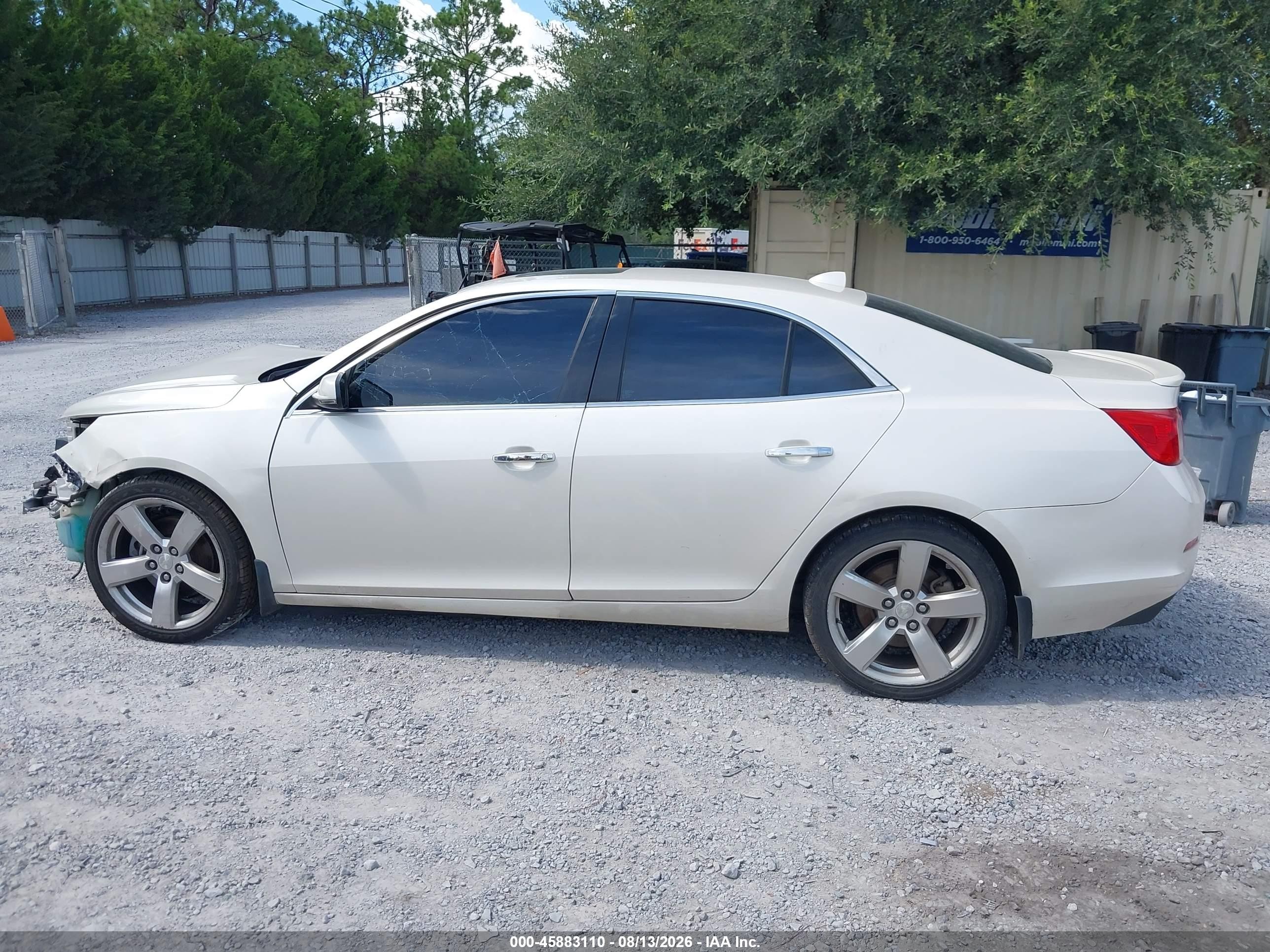 2013 Chevrolet Malibu 2lz White vin: 1G11J5SX2DF223841