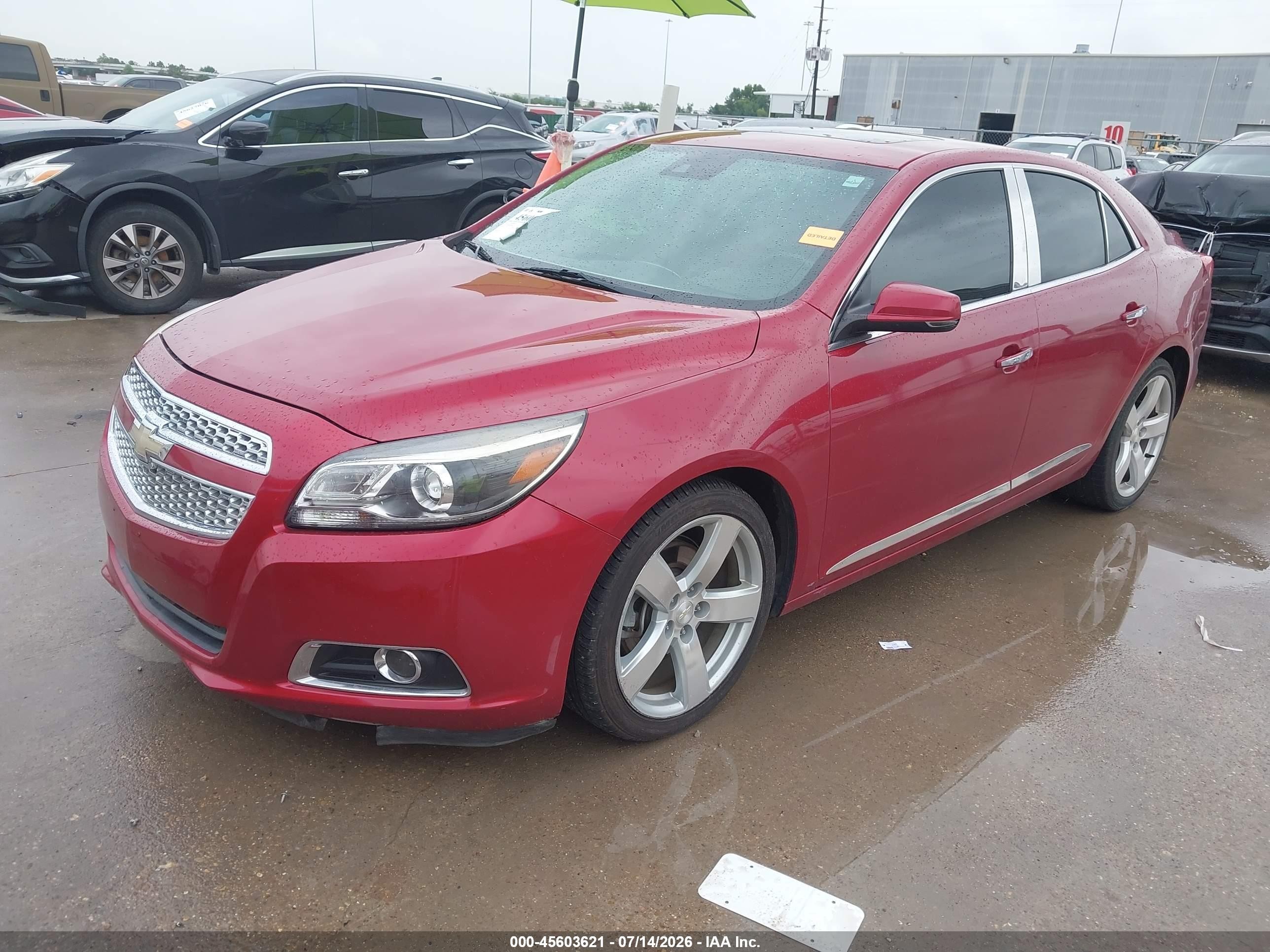 2013 Chevrolet Malibu 2lz Red vin: 1G11J5SX6DF340693