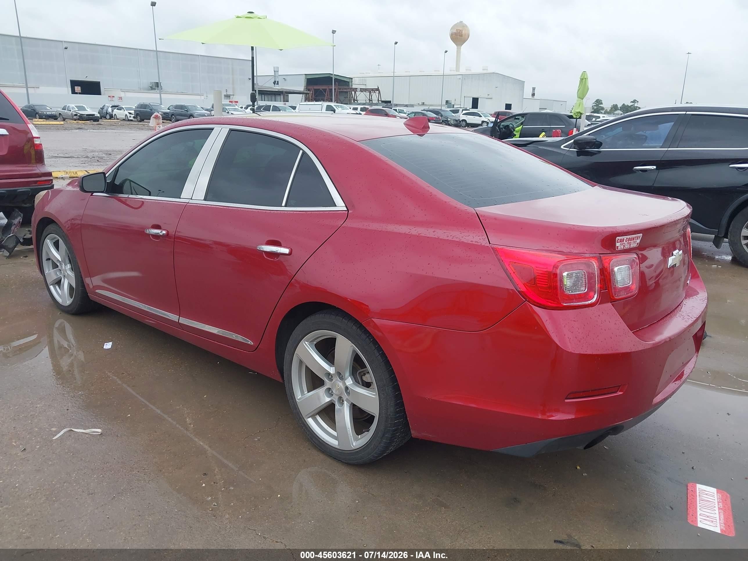 2013 Chevrolet Malibu 2lz Red vin: 1G11J5SX6DF340693