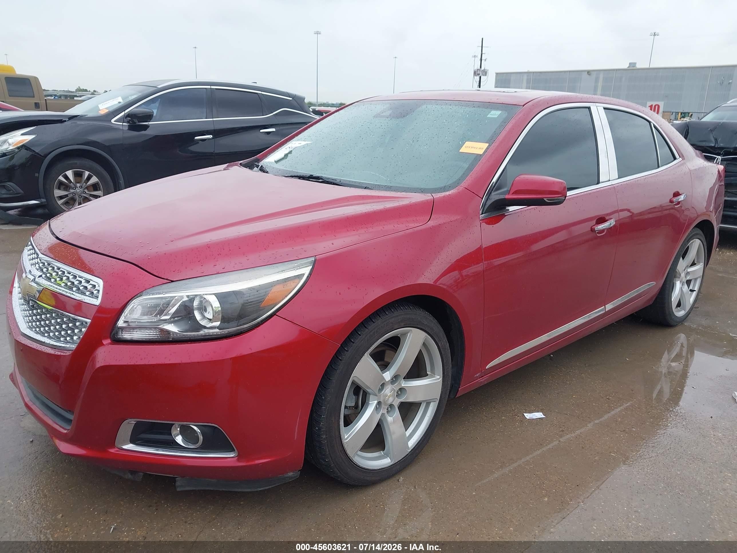 2013 Chevrolet Malibu 2lz Red vin: 1G11J5SX6DF340693