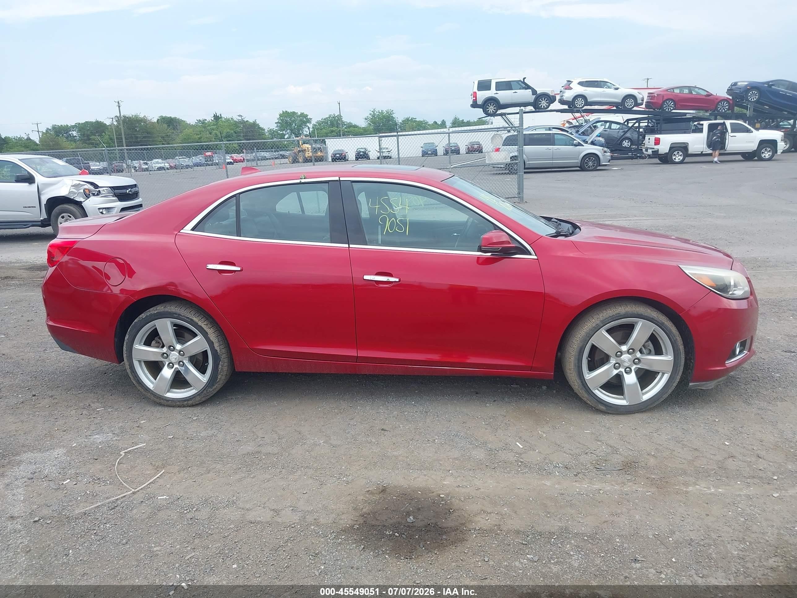 2013 Chevrolet Malibu 2lz Красный vin: 1G11J5SX7DF187077