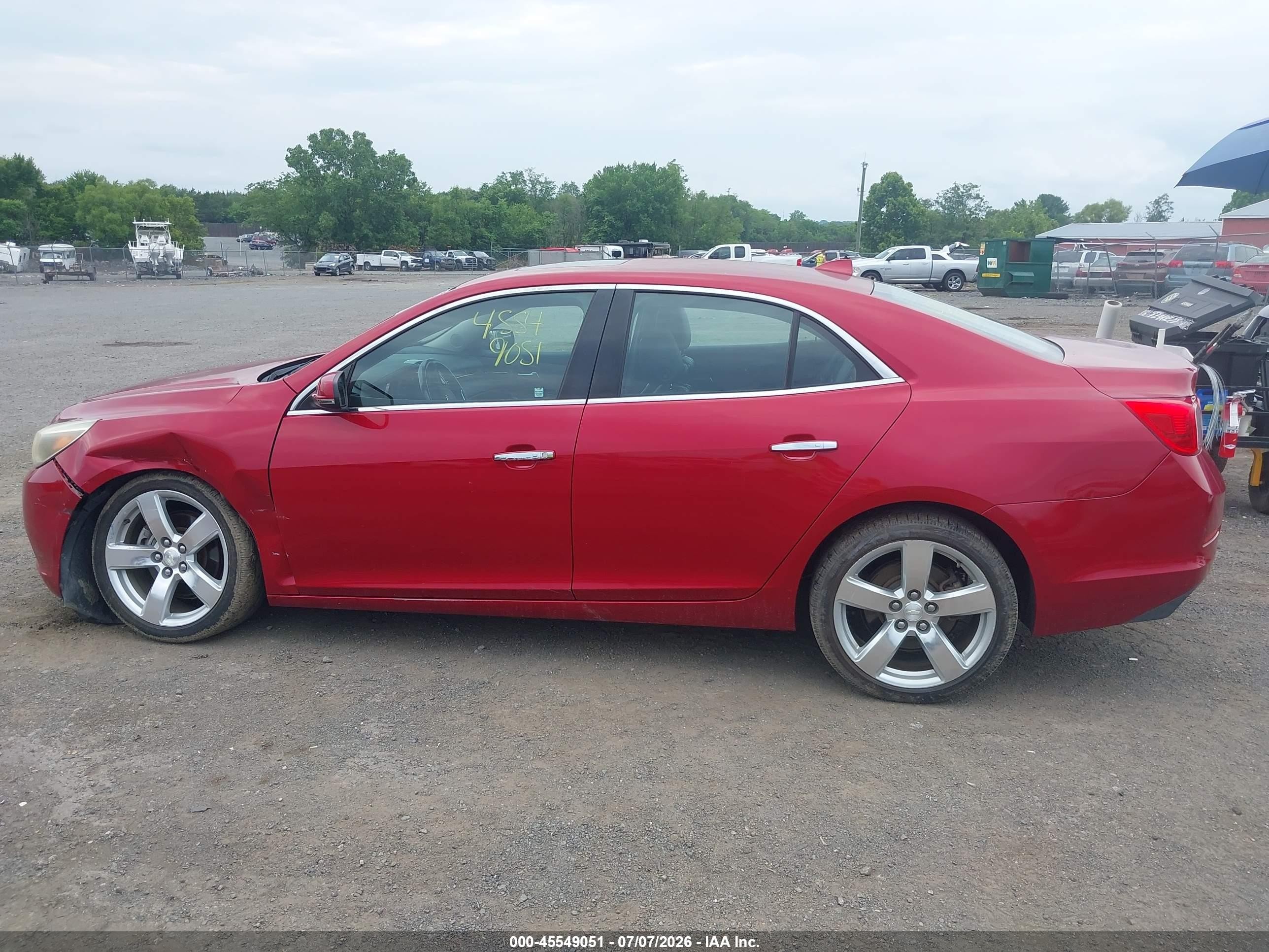 2013 Chevrolet Malibu 2lz Красный vin: 1G11J5SX7DF187077
