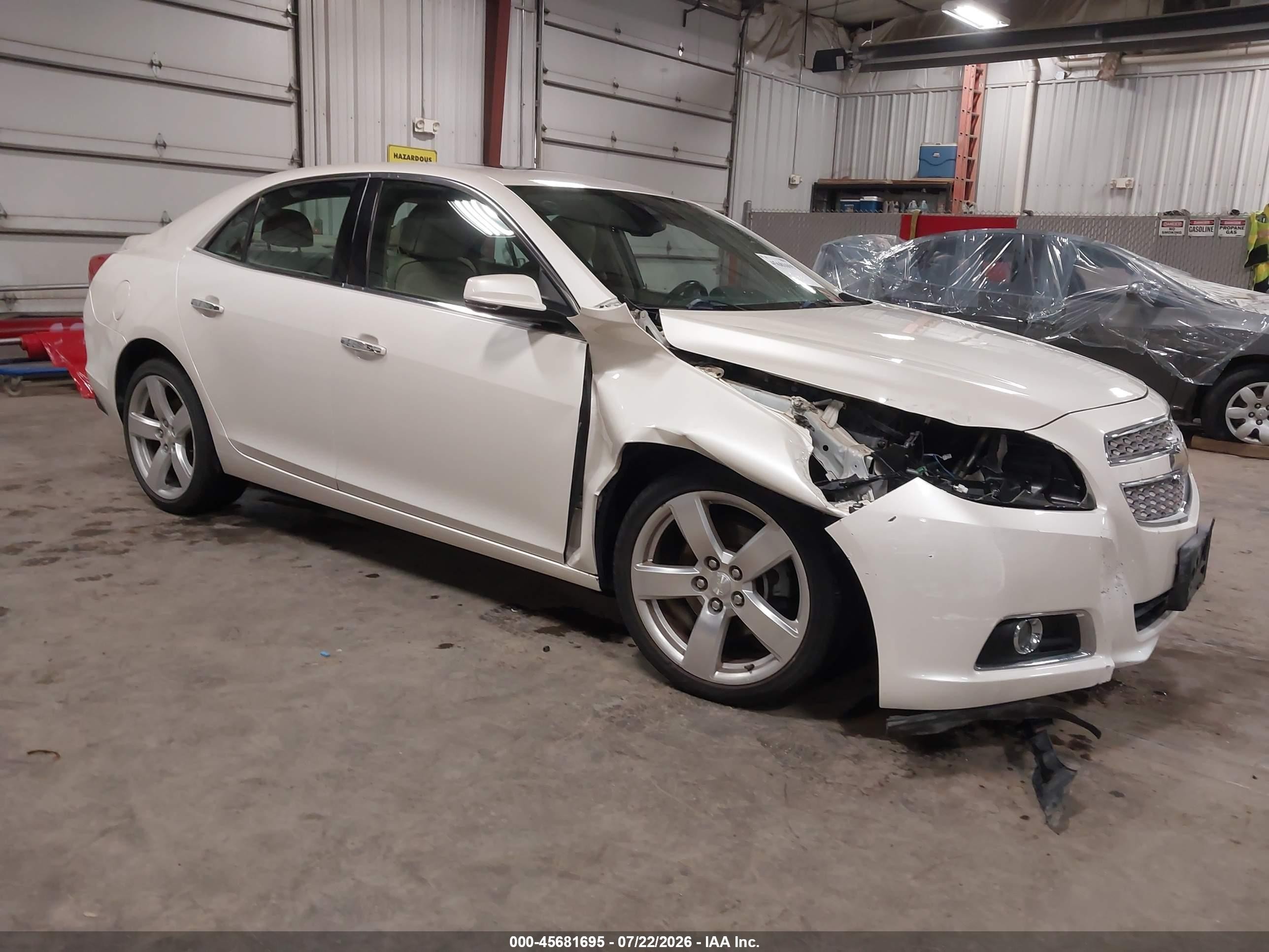 2013 Chevrolet Malibu 2lz White vin: 1G11J5SXXDF187588