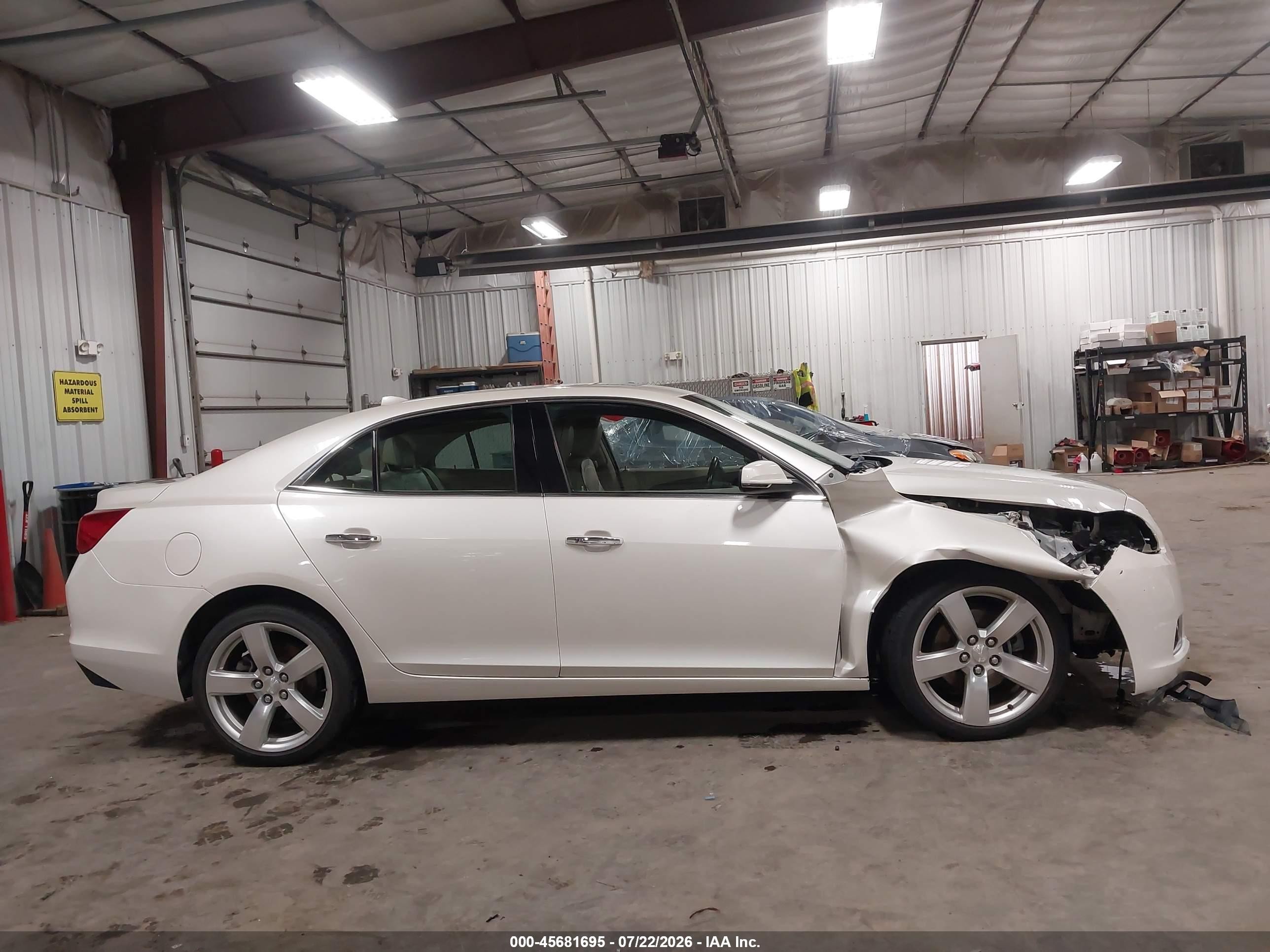 2013 Chevrolet Malibu 2lz White vin: 1G11J5SXXDF187588