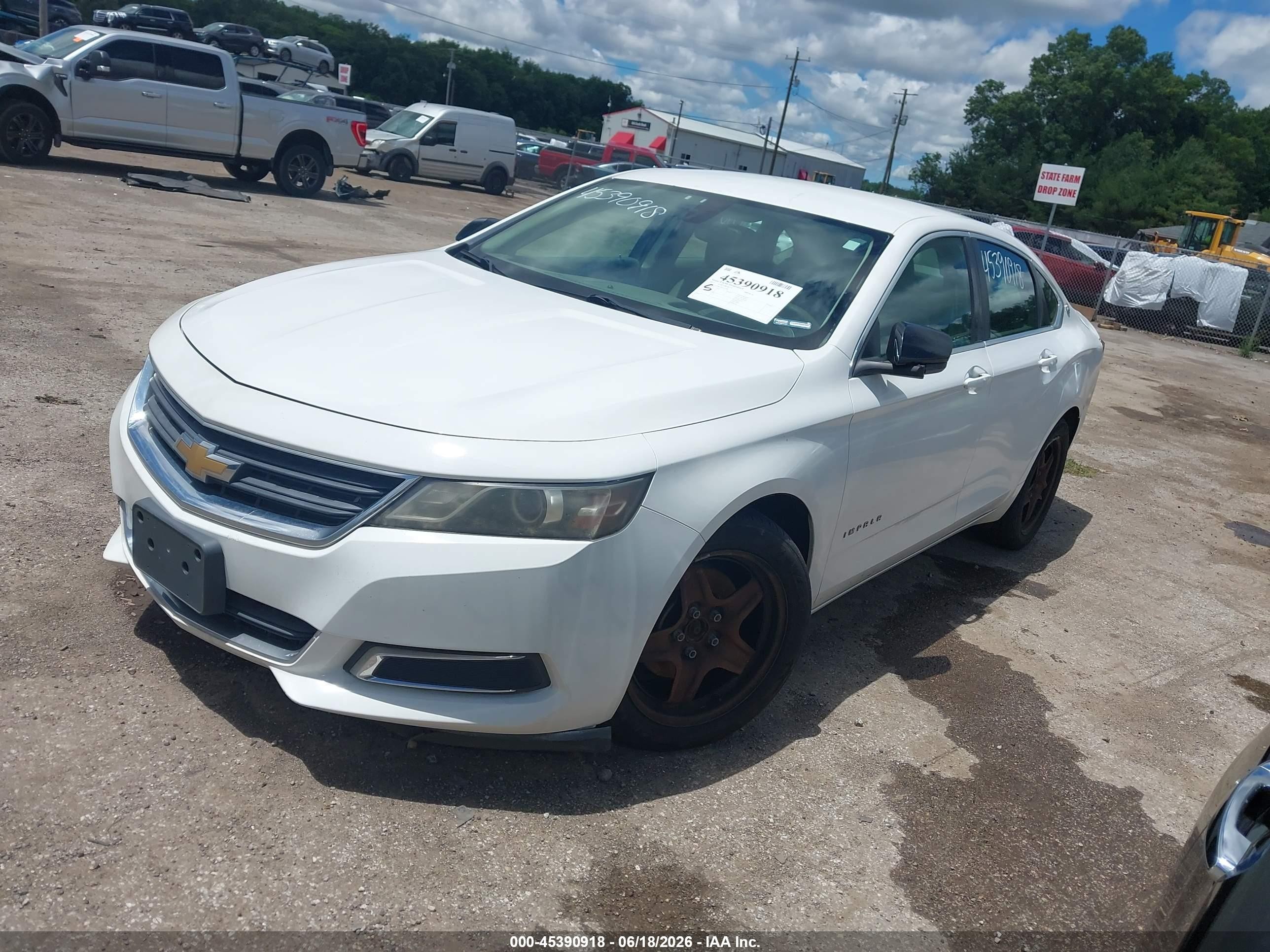 2015 Chevrolet Impala 1fl White vin: 1G11X5SL2FU101006