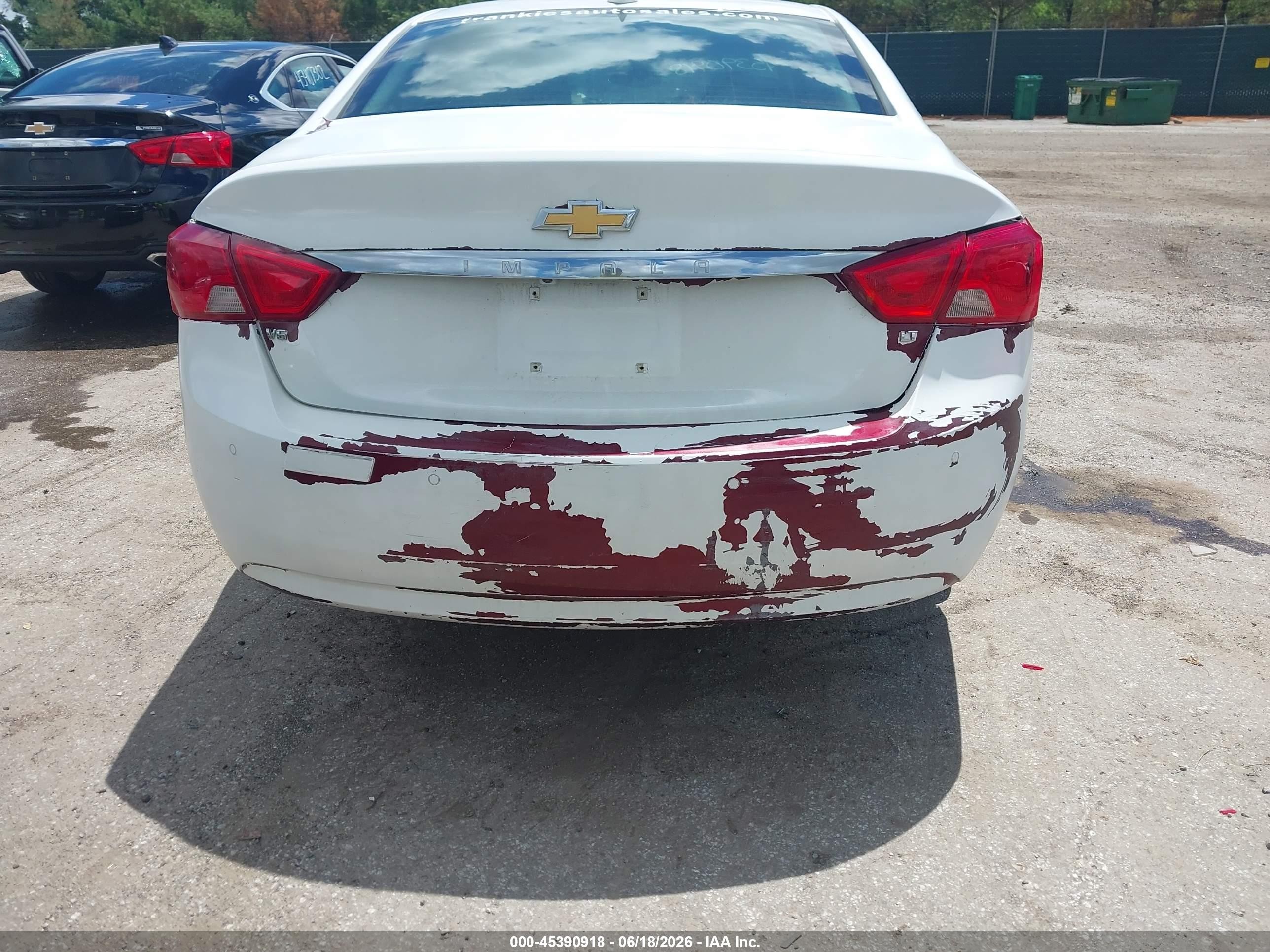 2015 Chevrolet Impala 1fl White vin: 1G11X5SL2FU101006