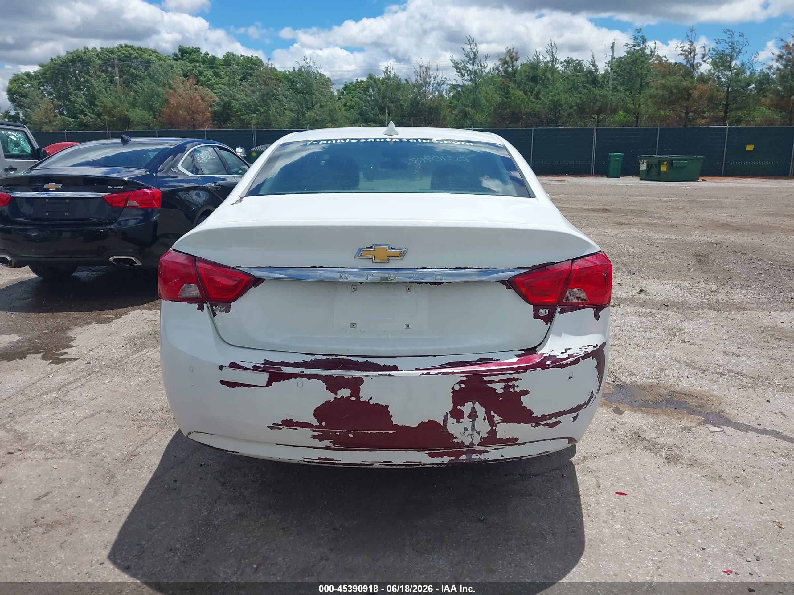 2015 Chevrolet Impala 1fl White vin: 1G11X5SL2FU101006