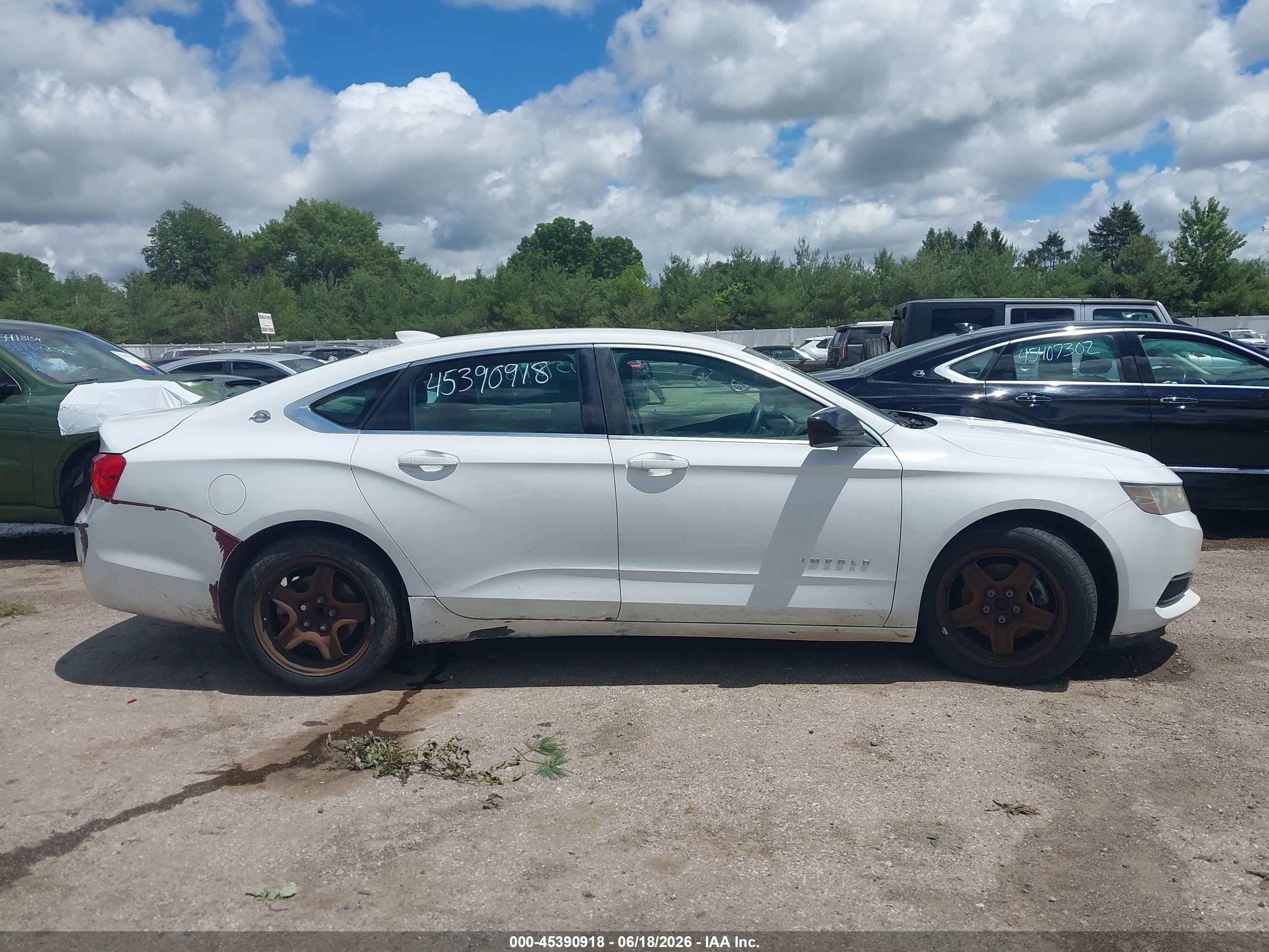 2015 Chevrolet Impala 1fl White vin: 1G11X5SL2FU101006