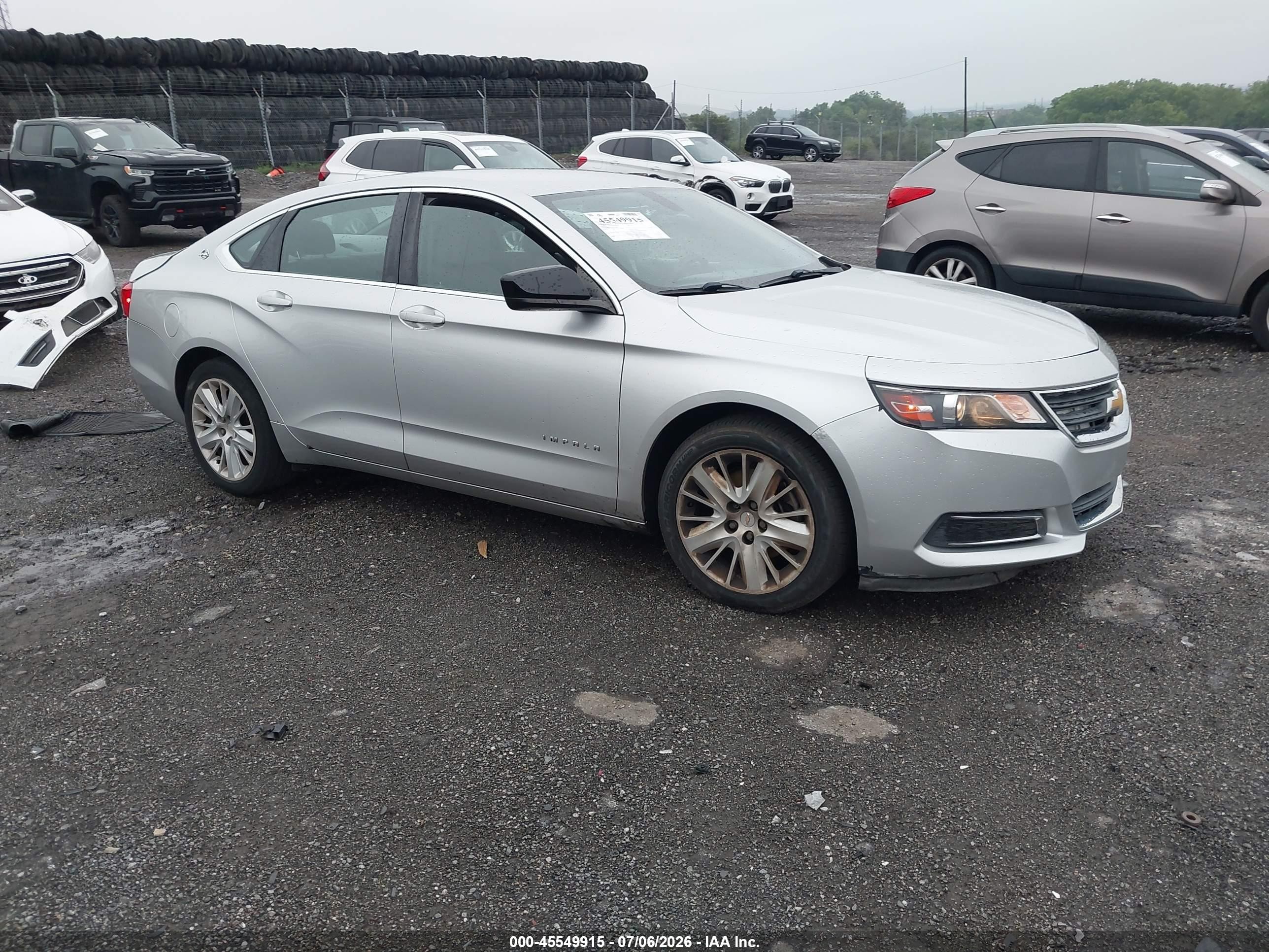 2015 Chevrolet Impala 1fl Серебряный vin: 1G11X5SL2FU131980