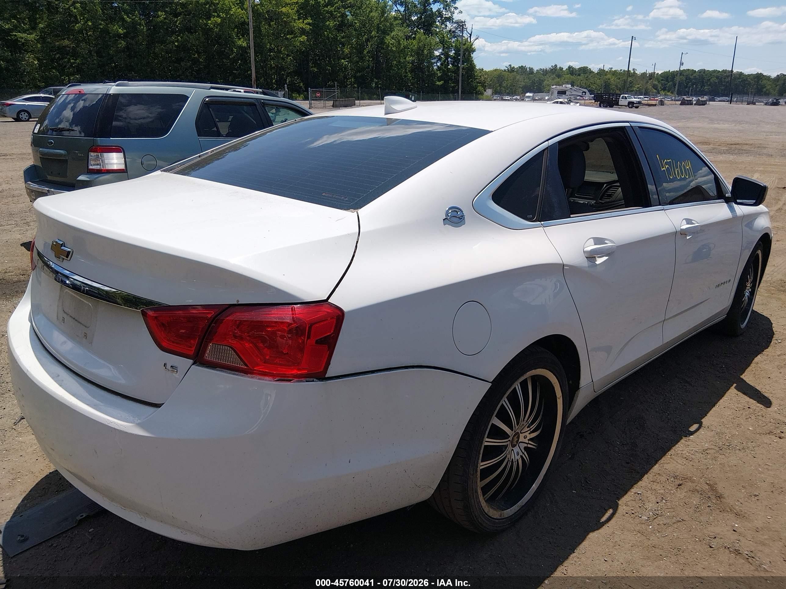 2015 Chevrolet Impala 1fl White vin: 1G11X5SL5FU138759