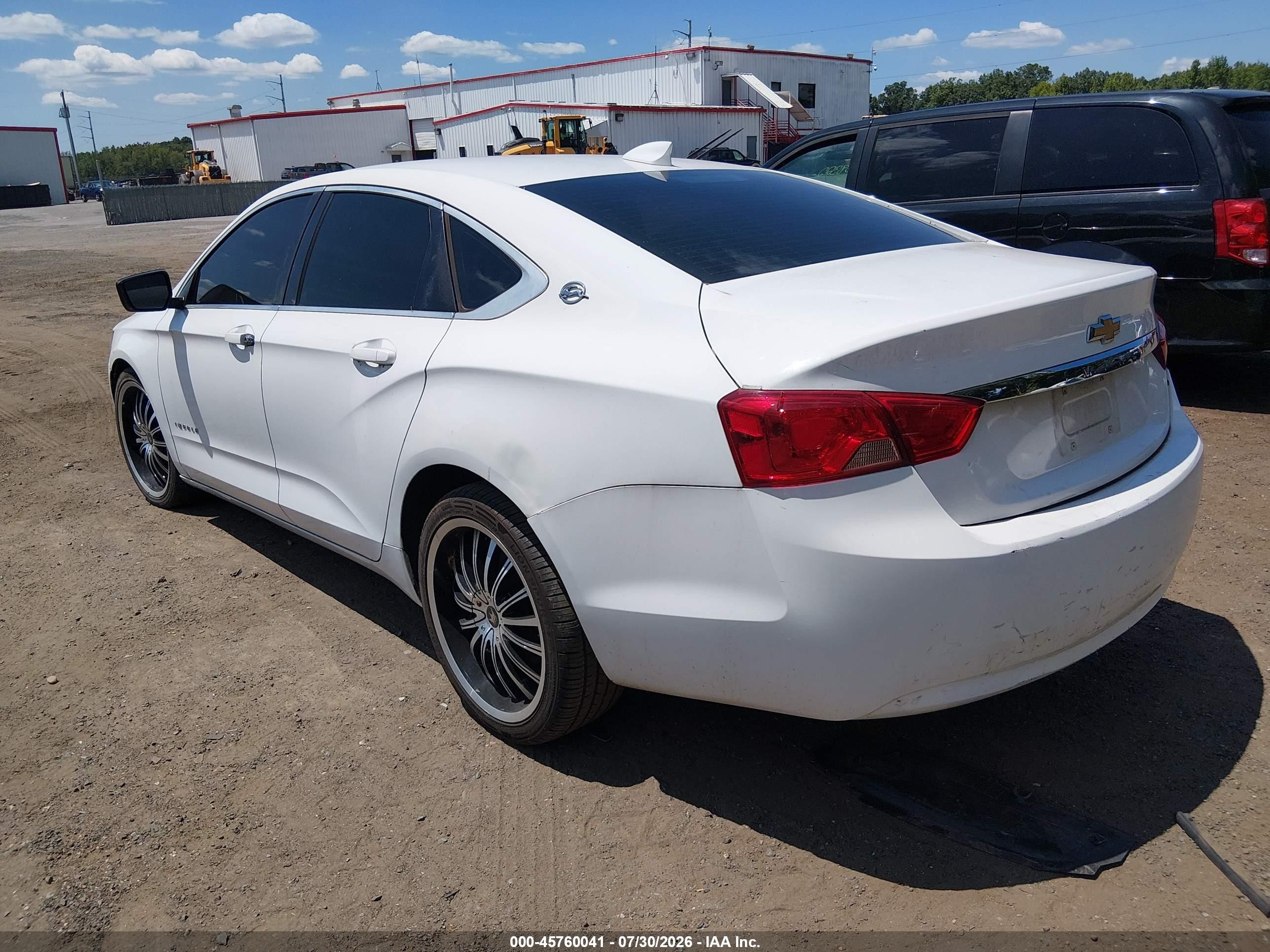 2015 Chevrolet Impala 1fl White vin: 1G11X5SL5FU138759