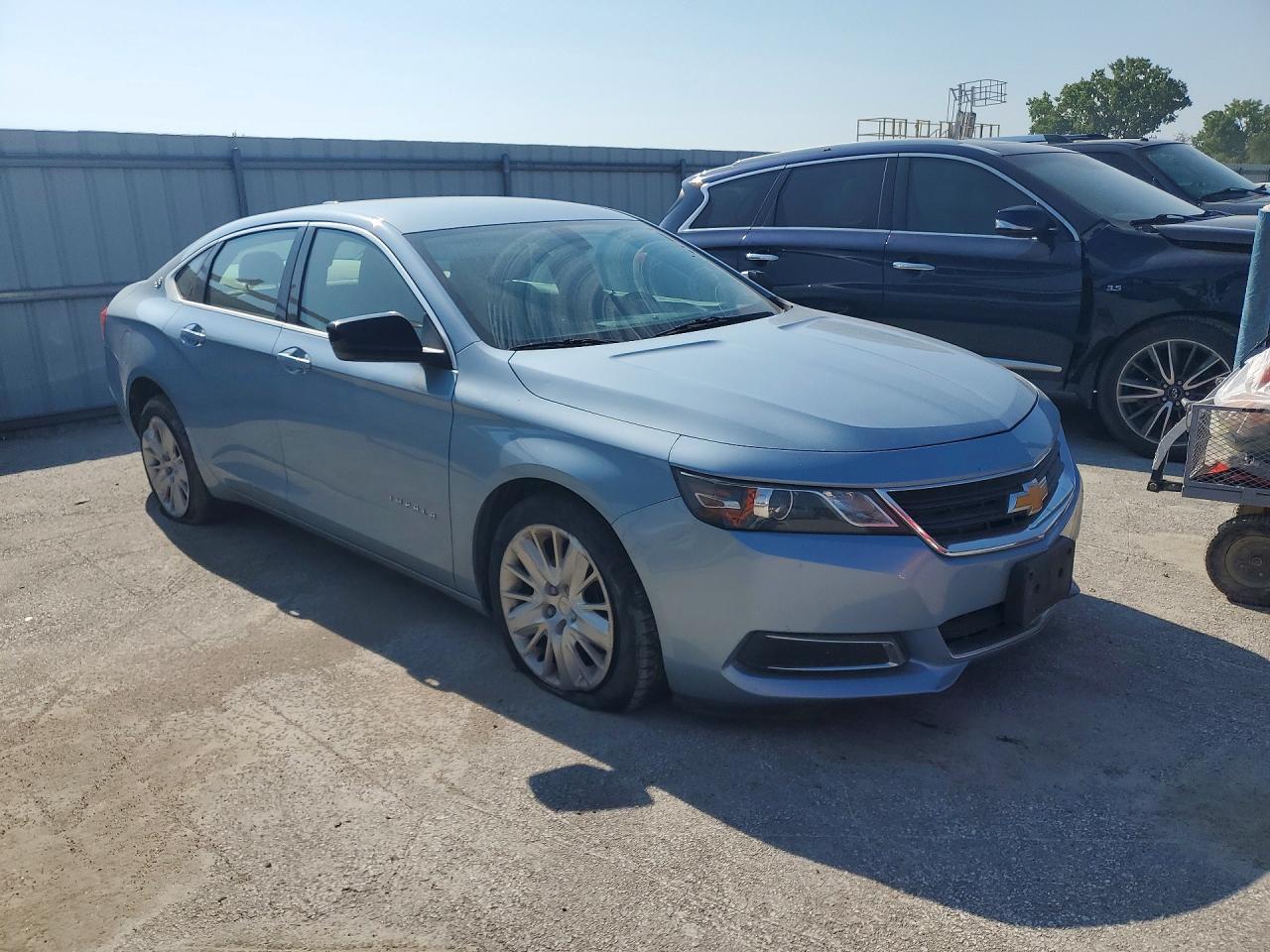 2015 Chevrolet Impala Ls Blue vin: 1G11X5SL9FU142457