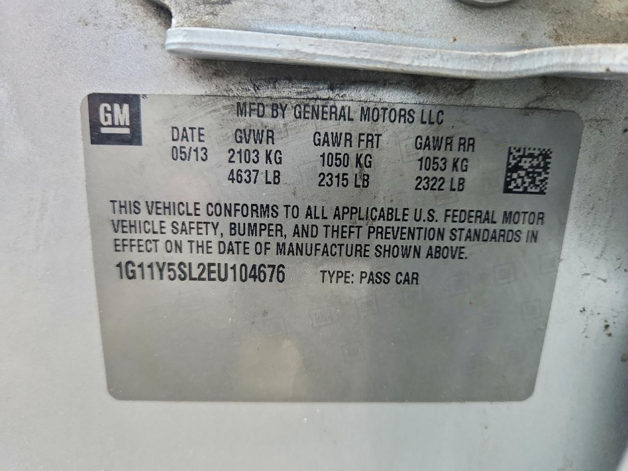 2014 Chevrolet Impala Ls Silver vin: 1G11Y5SL2EU104676