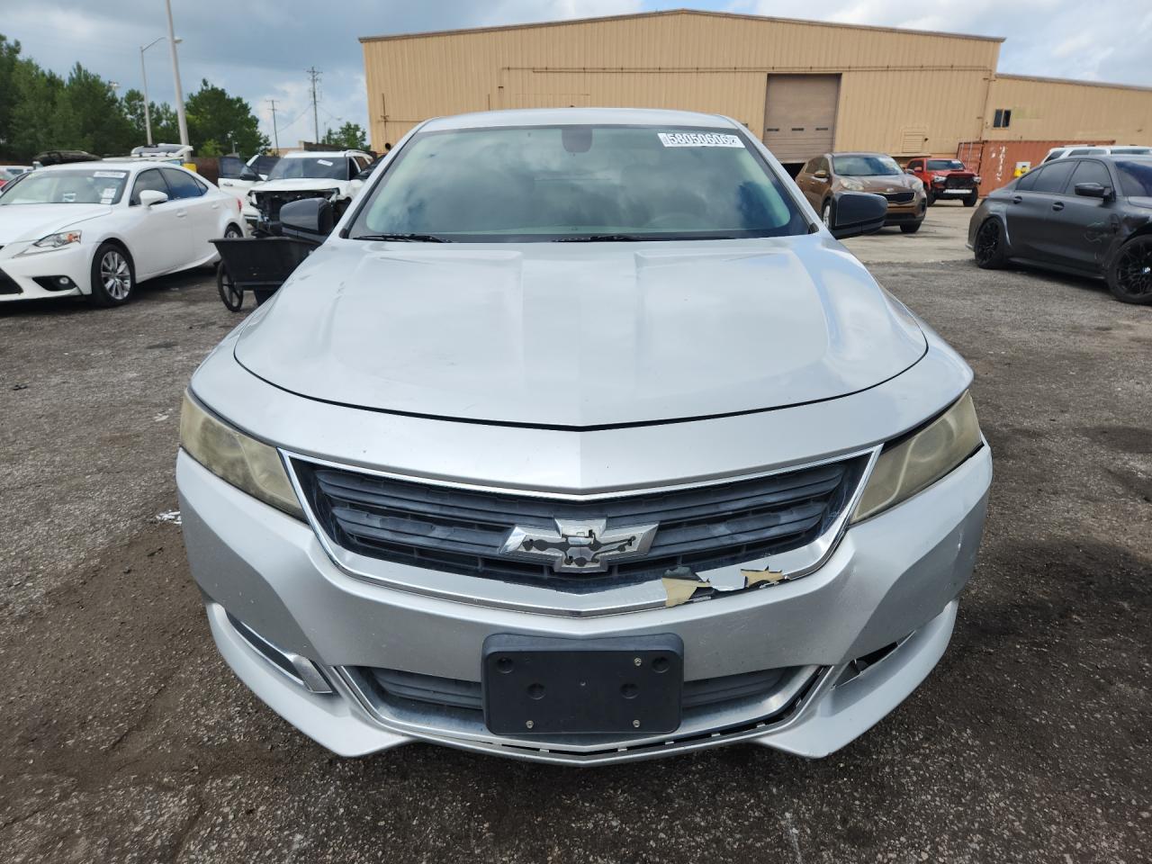 2014 Chevrolet Impala Ls Silver vin: 1G11Y5SL2EU104676 Damage: Left Head Lamp, Faded, Repair Required