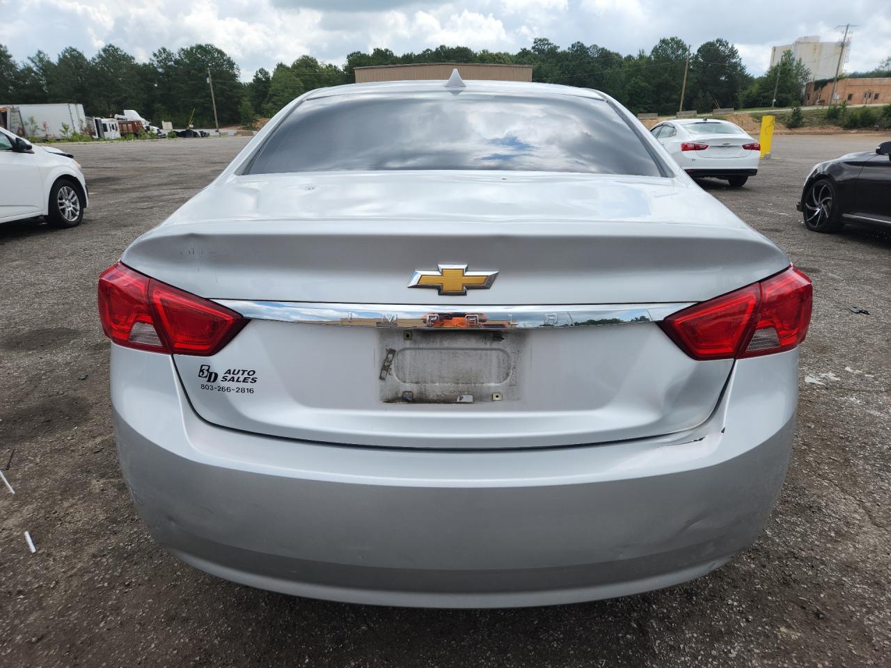 2014 Chevrolet Impala Ls Silver vin: 1G11Y5SL2EU104676 Damage: Deck Lid, Dent(S) W/ Paint Dmg, 5 To 6 Inches
