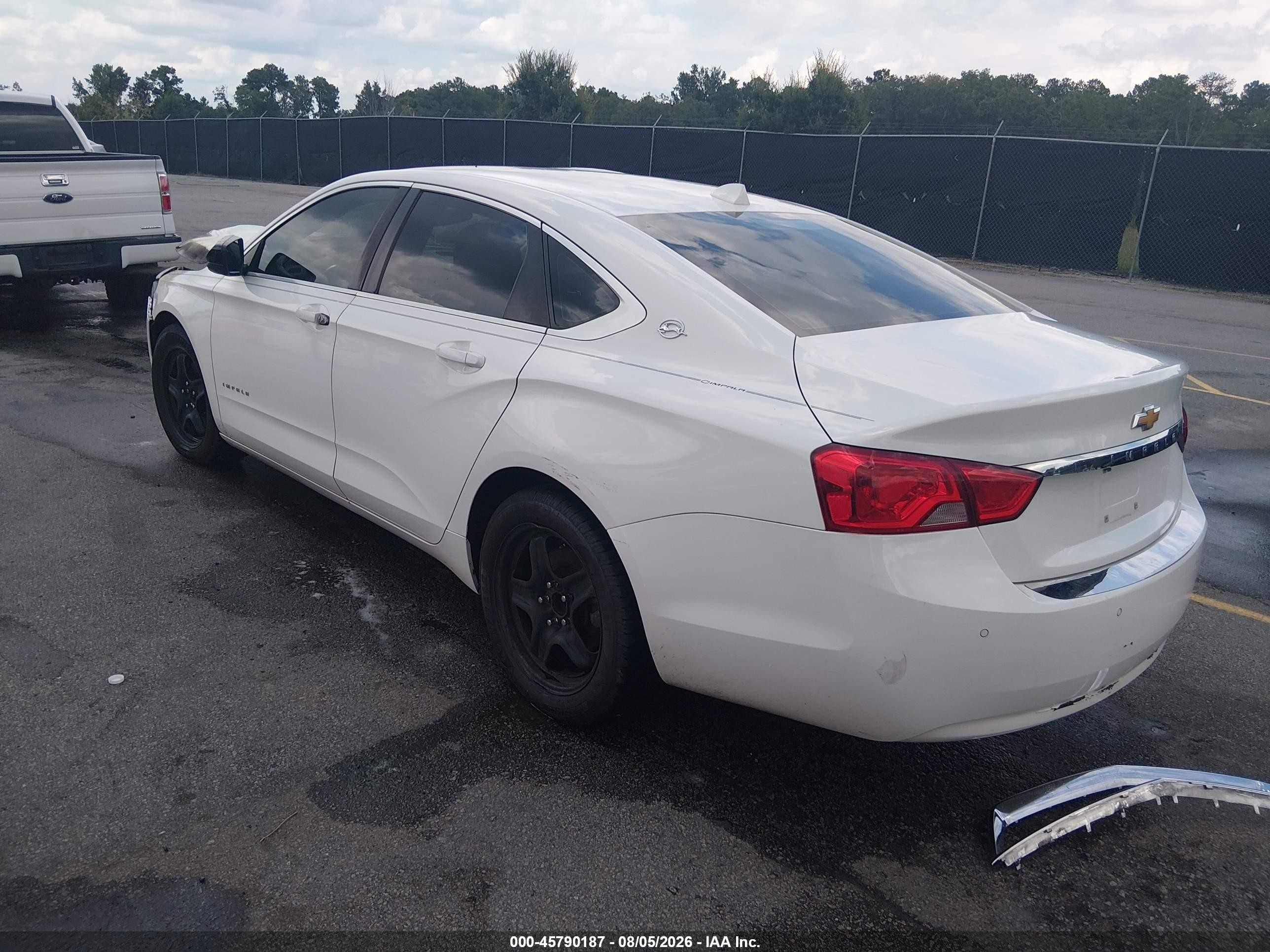 2014 Chevrolet Impala 1ls White vin: 1G11Y5SL2EU106170