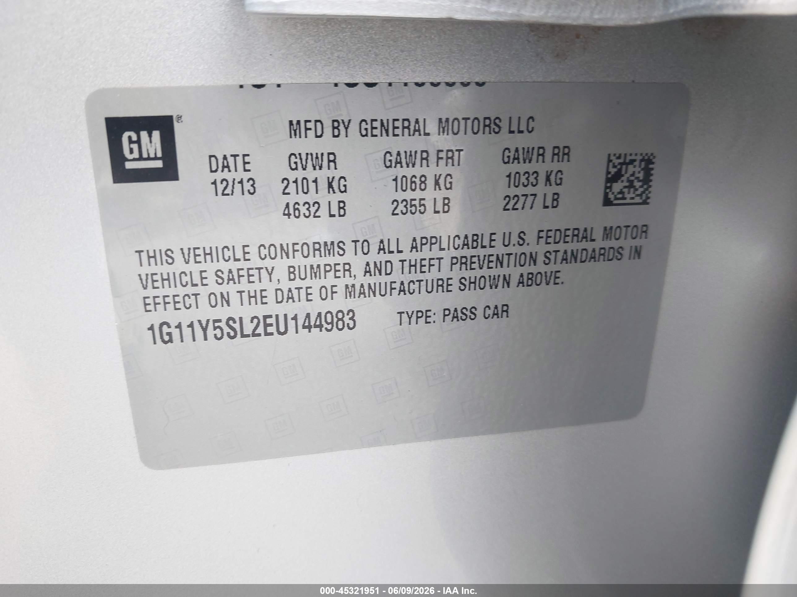 2014 Chevrolet Impala 1ls Silver vin: 1G11Y5SL2EU144983