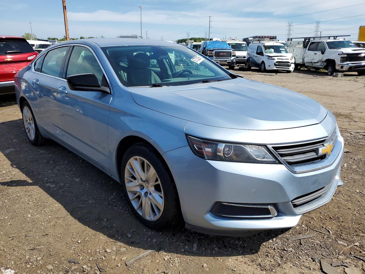 2014 Chevrolet Impala Ls Blue vin: 1G11Y5SL3EU145916