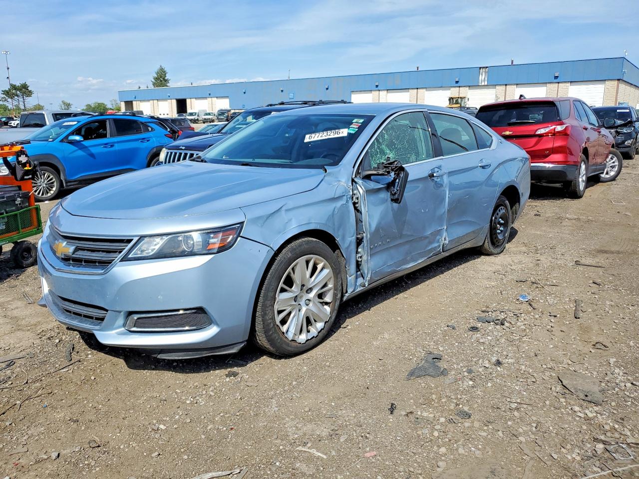 2014 Chevrolet Impala Ls Blue vin: 1G11Y5SL3EU145916