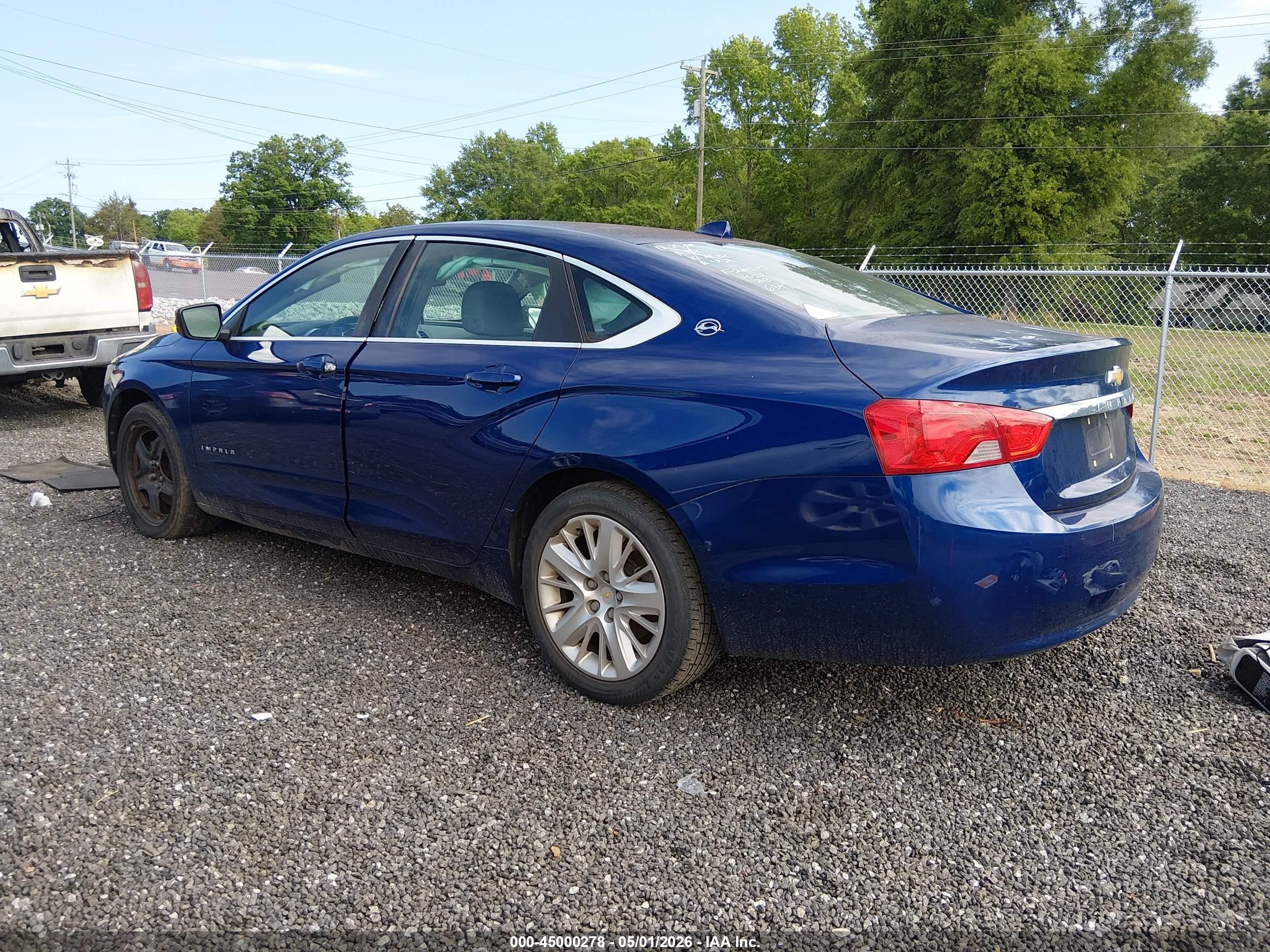 2014 Chevrolet Impala 1ls Blue vin: 1G11Y5SL4EU106347