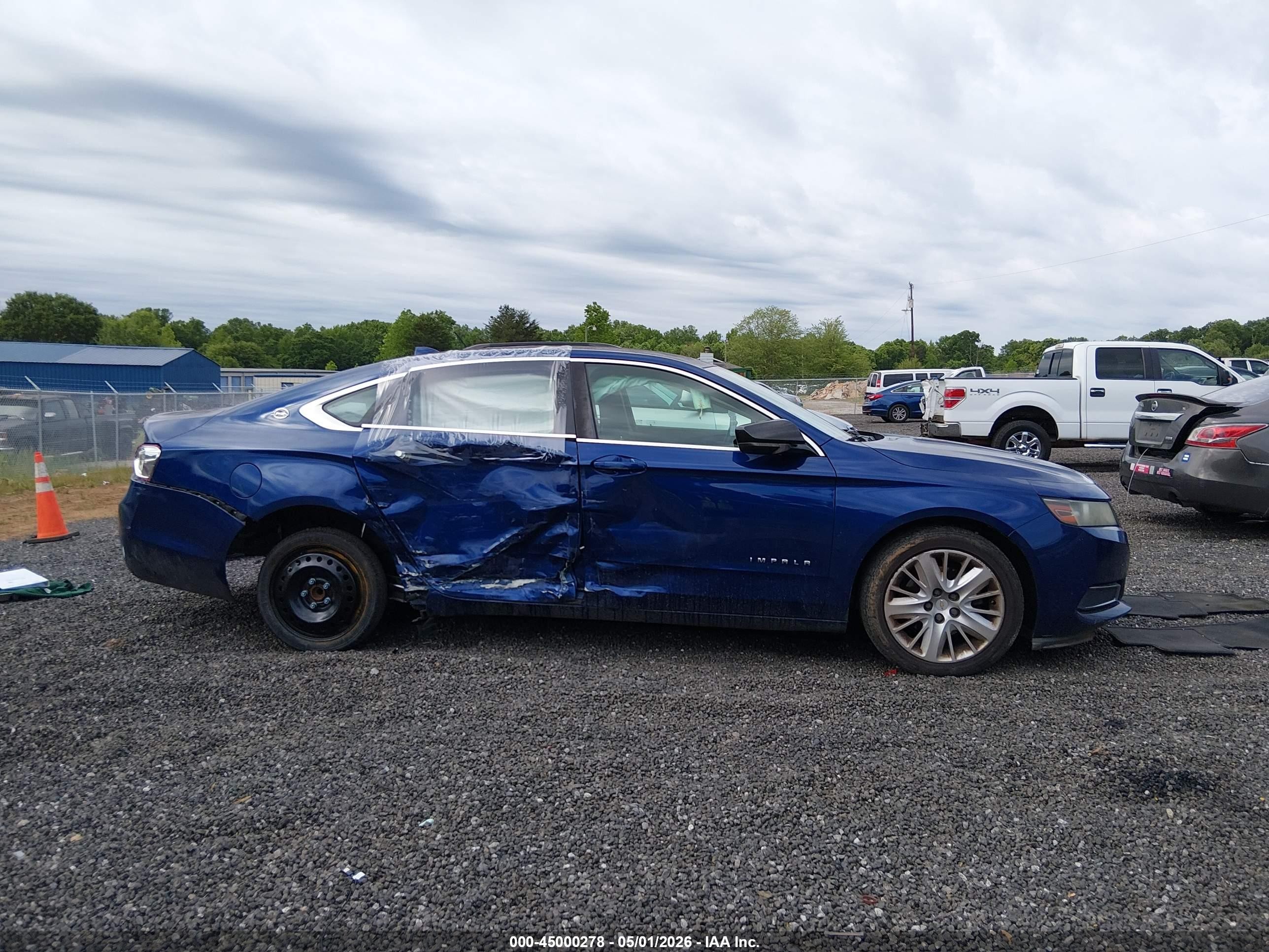 2014 Chevrolet Impala 1ls Blue vin: 1G11Y5SL4EU106347