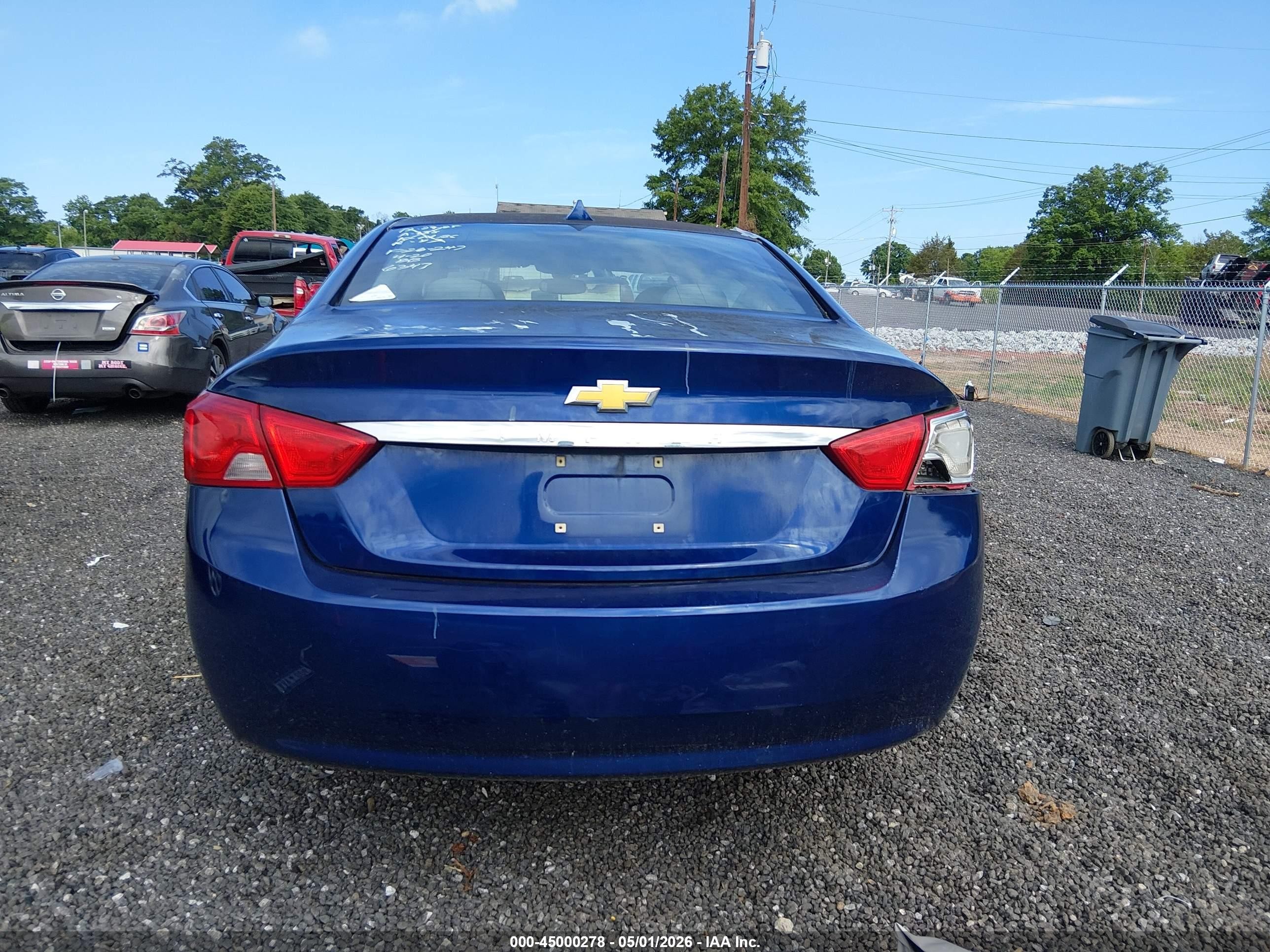 2014 Chevrolet Impala 1ls Blue vin: 1G11Y5SL4EU106347