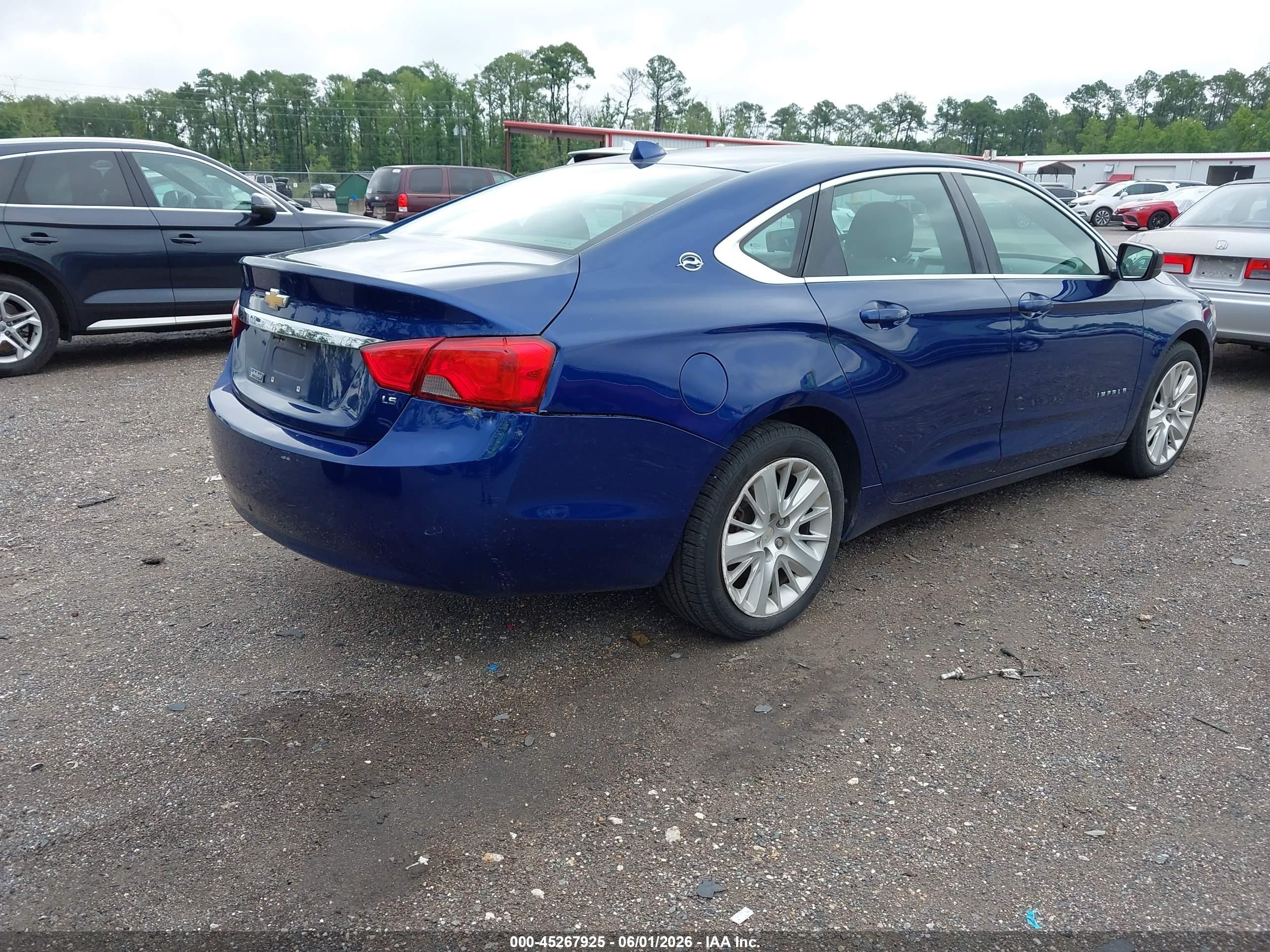 2014 Chevrolet Impala 1ls Blue vin: 1G11Y5SLXEU142656