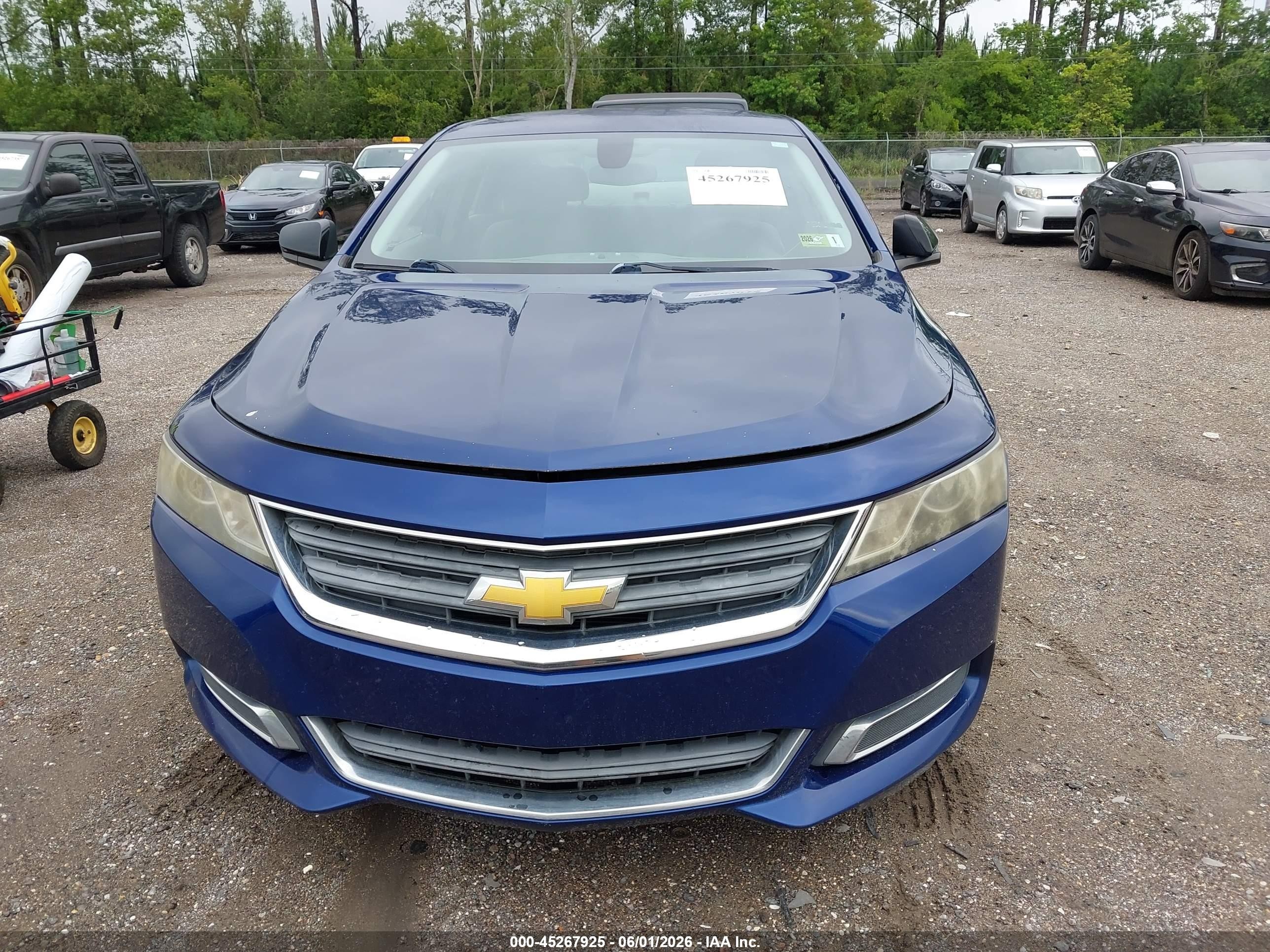 2014 Chevrolet Impala 1ls Blue vin: 1G11Y5SLXEU142656