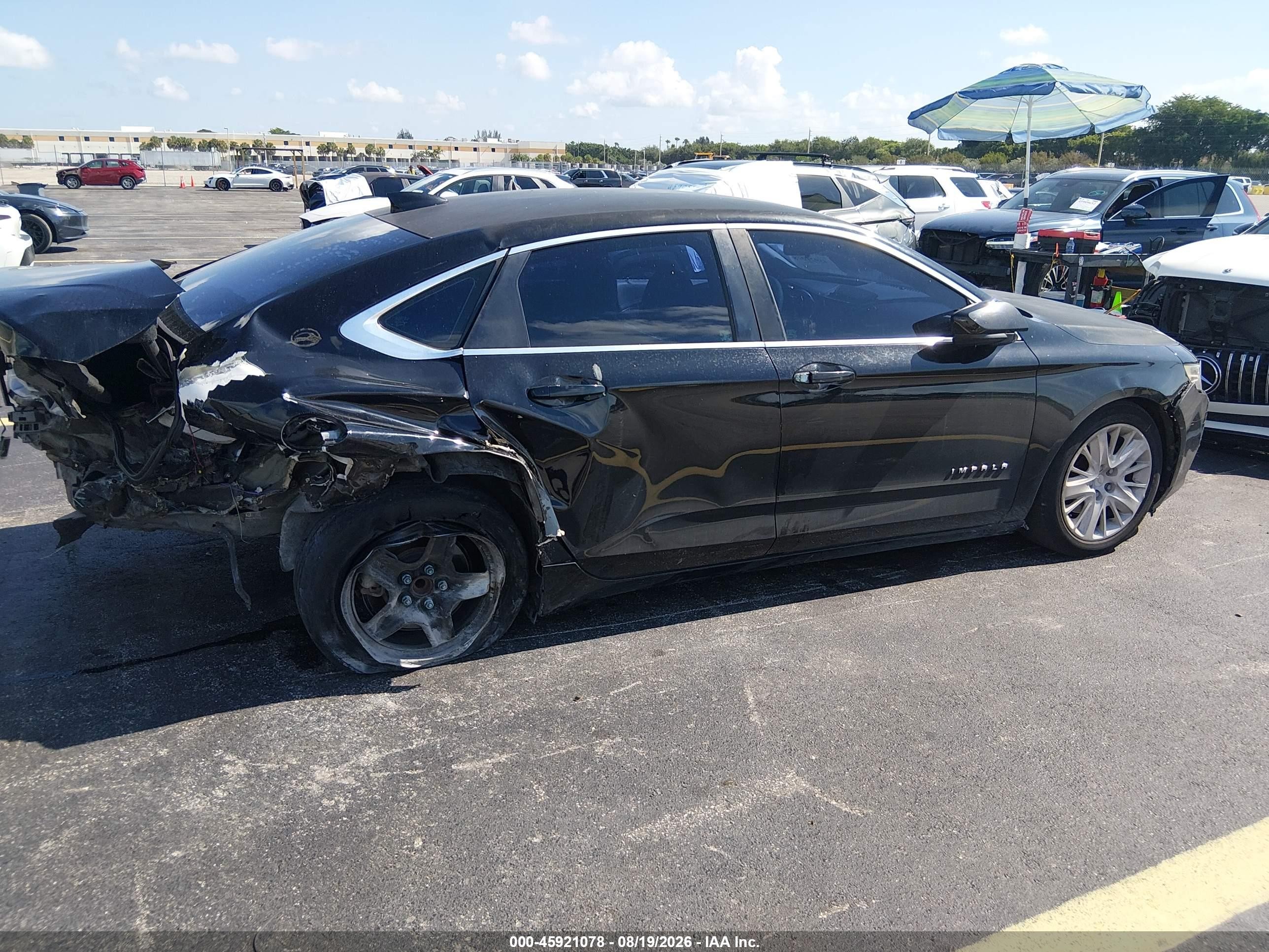 2015 Chevrolet Impala Ls Black vin: 1G11Z5SL1FU106918