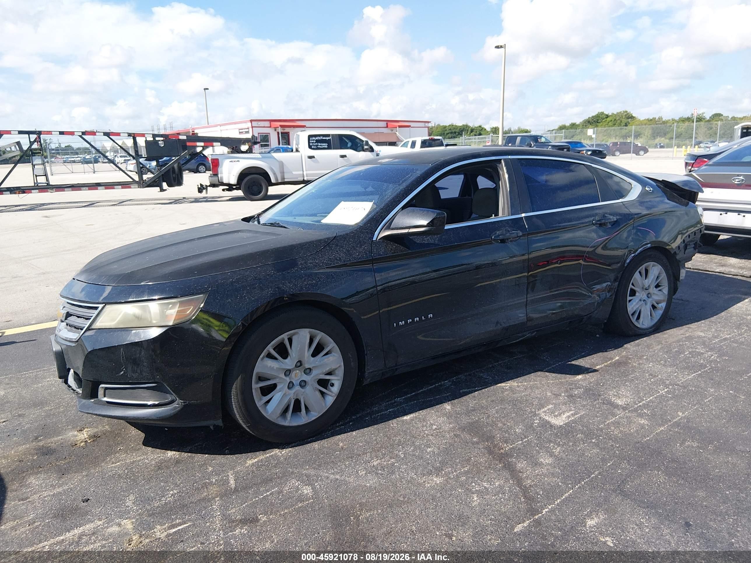 2015 Chevrolet Impala Ls Black vin: 1G11Z5SL1FU106918