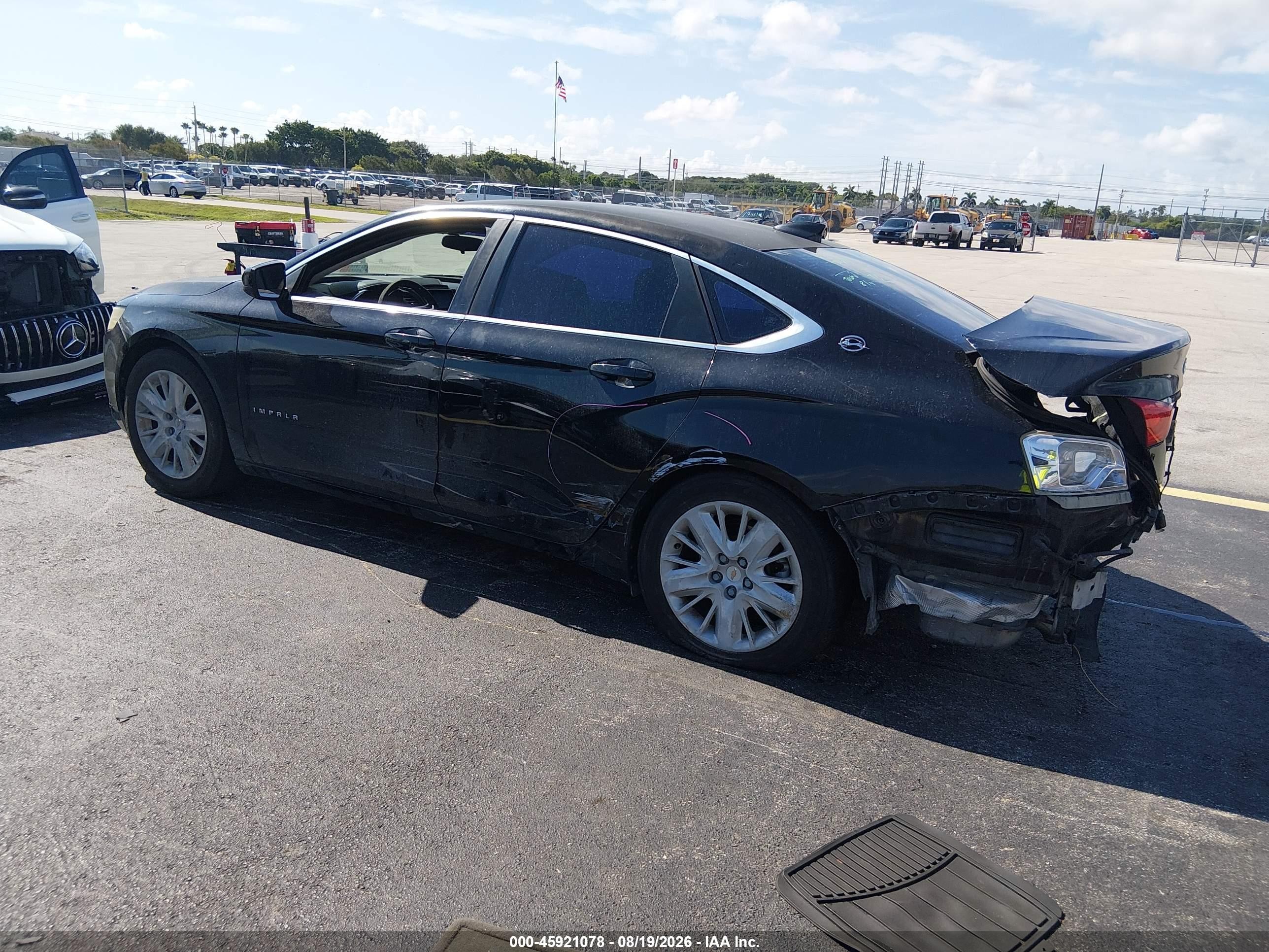 2015 Chevrolet Impala Ls Black vin: 1G11Z5SL1FU106918