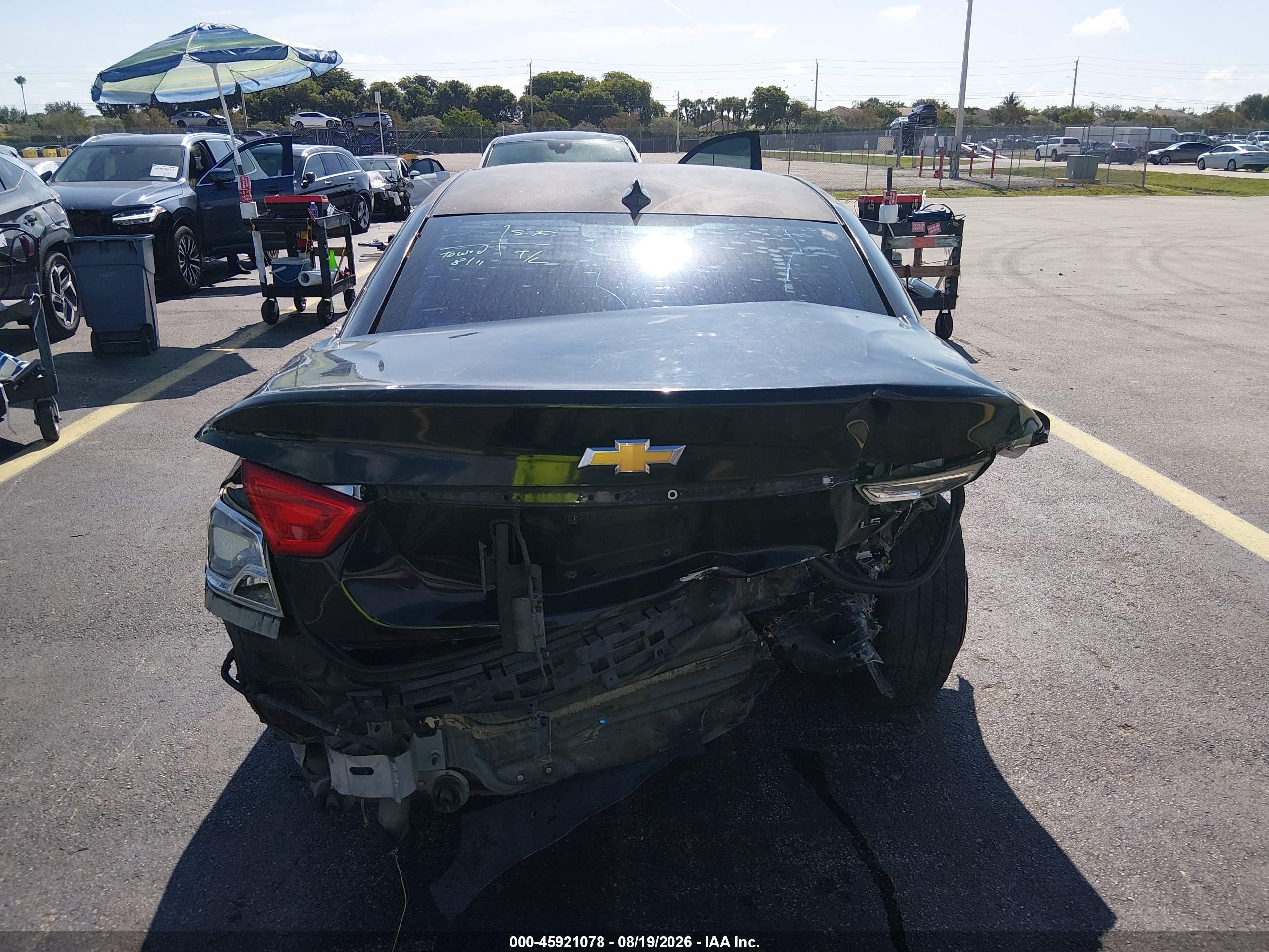 2015 Chevrolet Impala Ls Black vin: 1G11Z5SL1FU106918