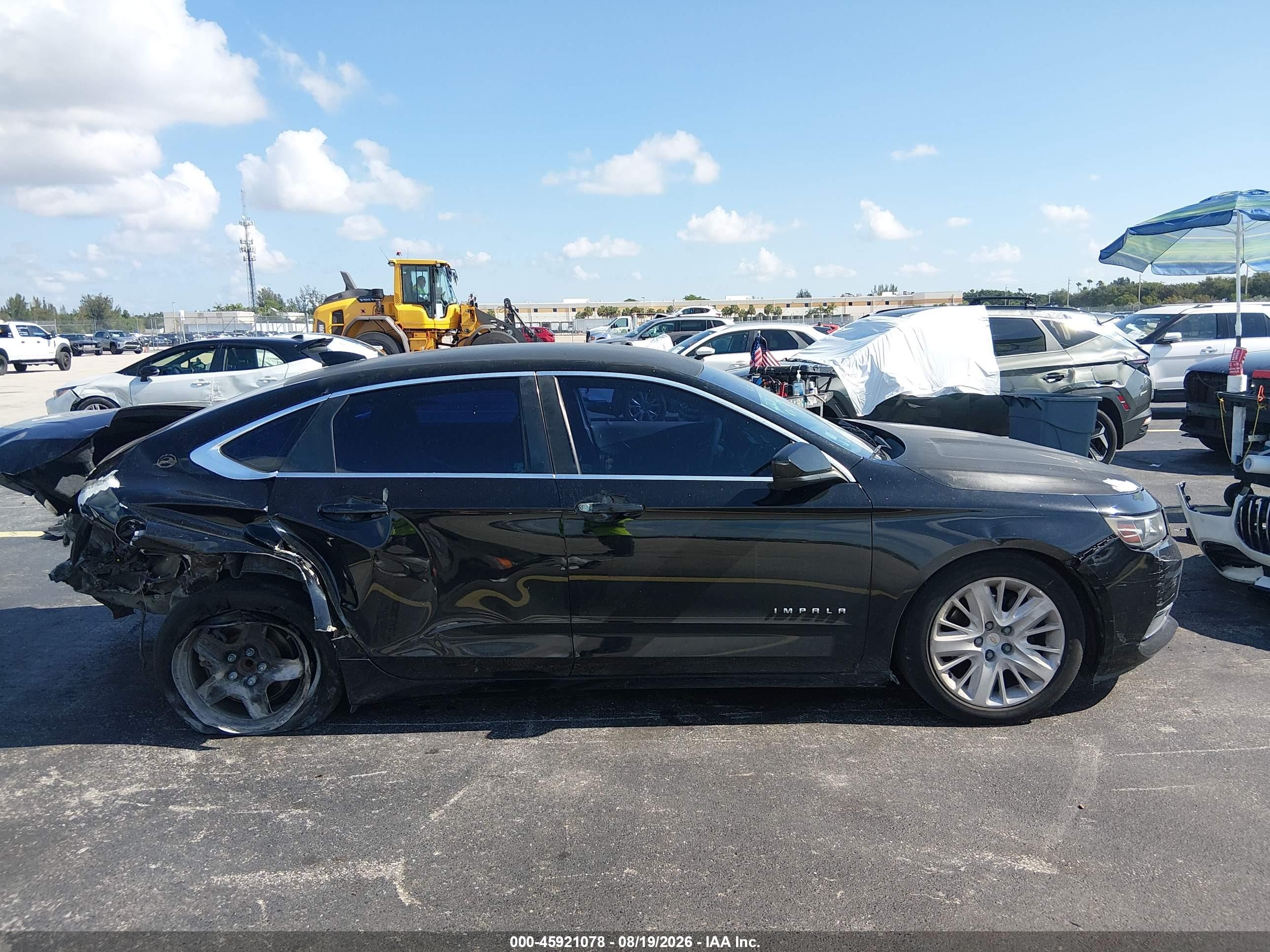 2015 Chevrolet Impala Ls Black vin: 1G11Z5SL1FU106918