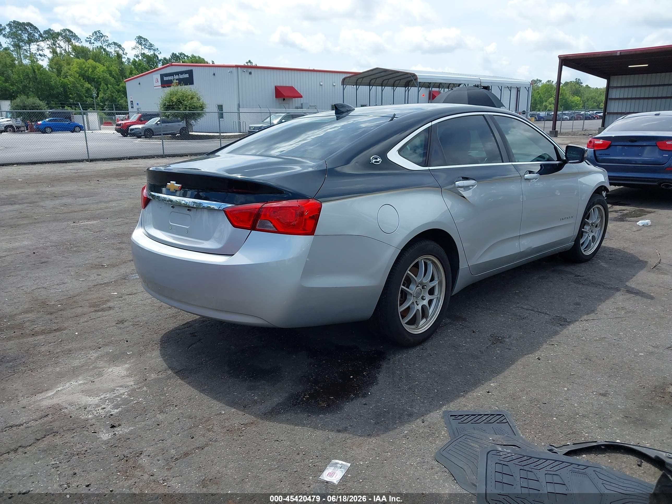 2015 Chevrolet Impala Ls Silver vin: 1G11Z5SL1FU127106