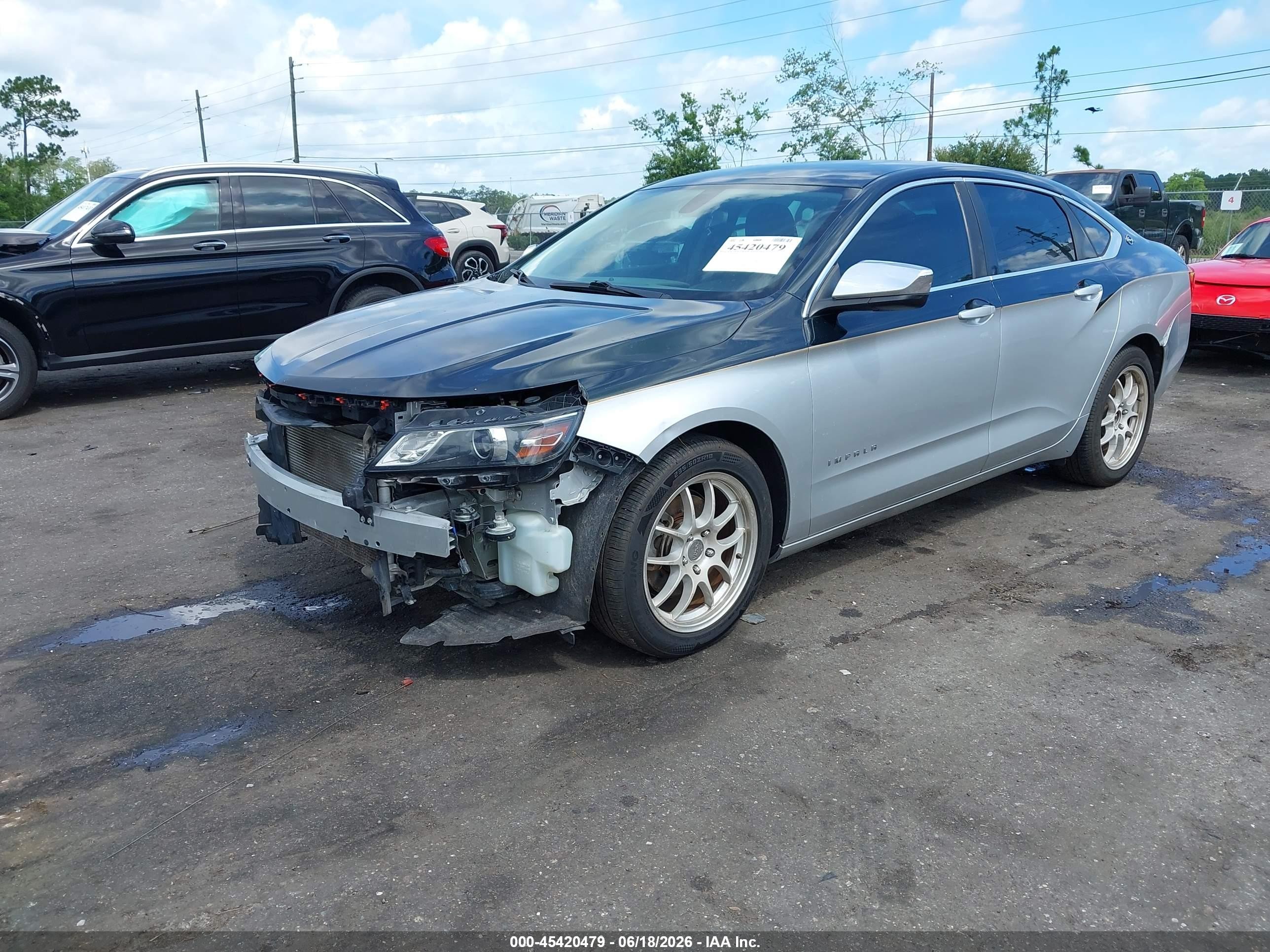 2015 Chevrolet Impala Ls Silver vin: 1G11Z5SL1FU127106