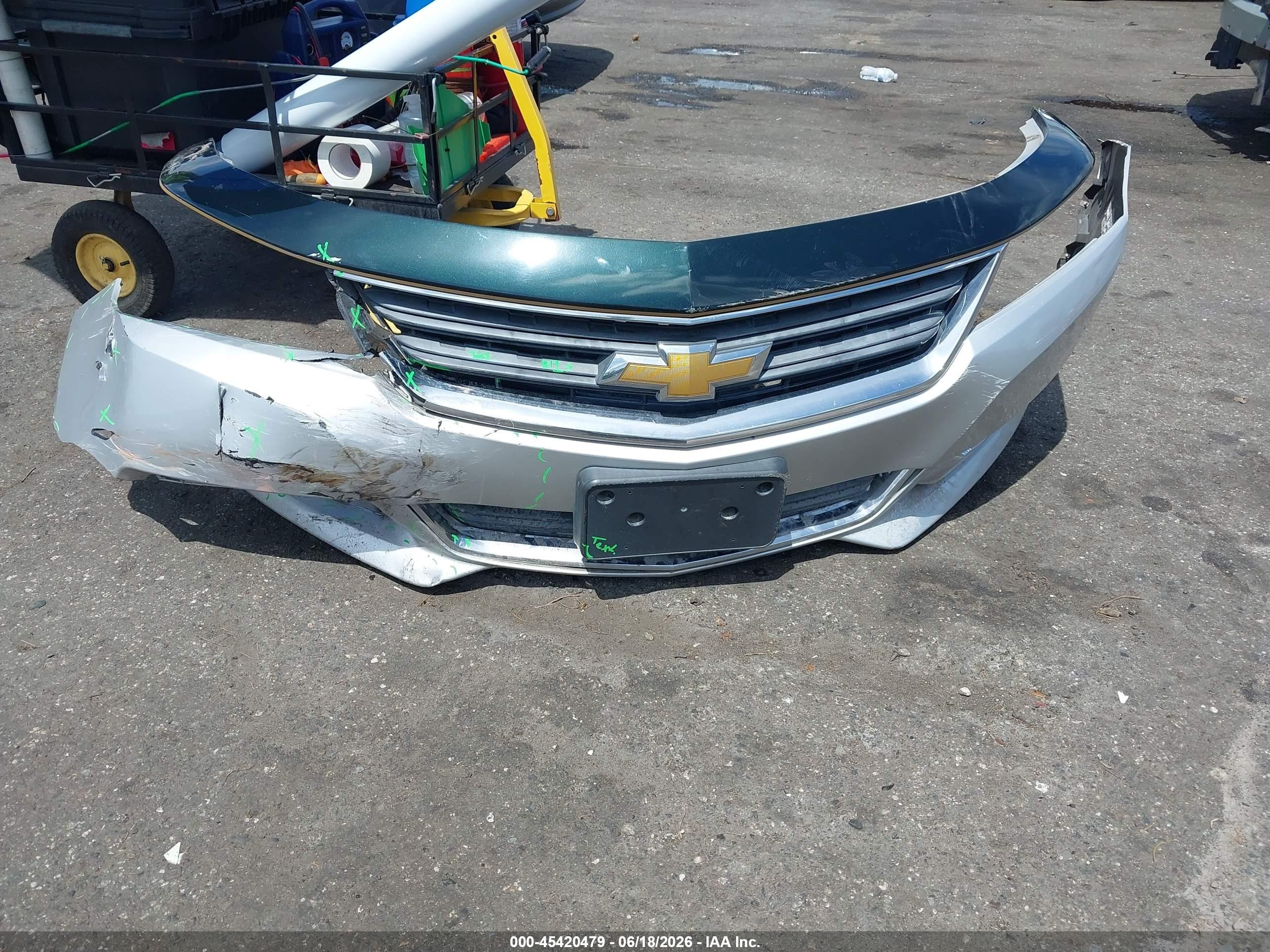 2015 Chevrolet Impala Ls Silver vin: 1G11Z5SL1FU127106
